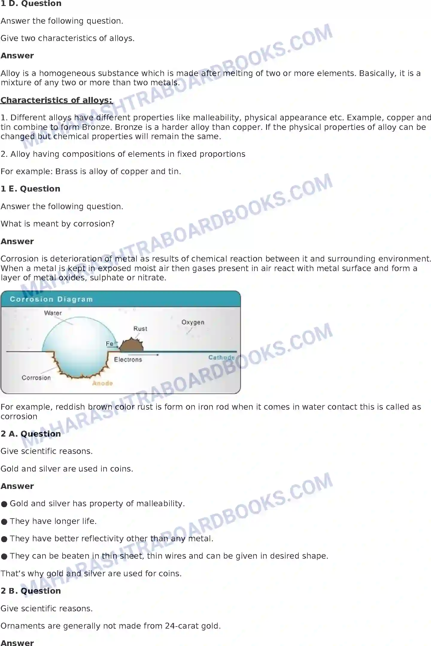 Maharashtra Board Solution Class-8 General+Science Metals and Non-metals Image 2