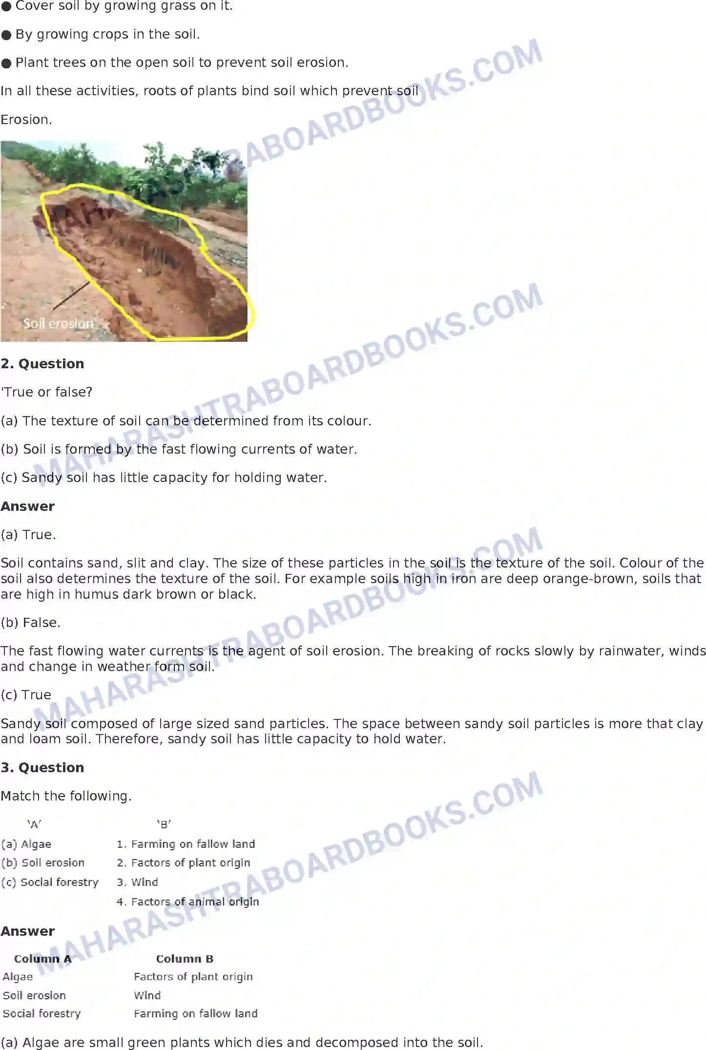 Maharashtra Board Solution Class-8 General+Science Soil Image 2