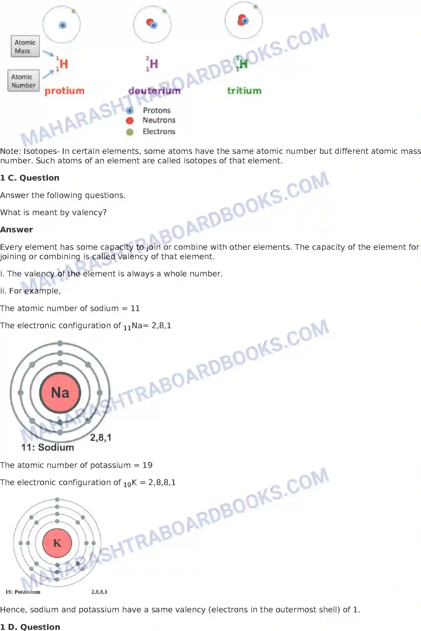 Maharashtra Board Solution Class-8 General+Science The Structure of an Atom Image 2