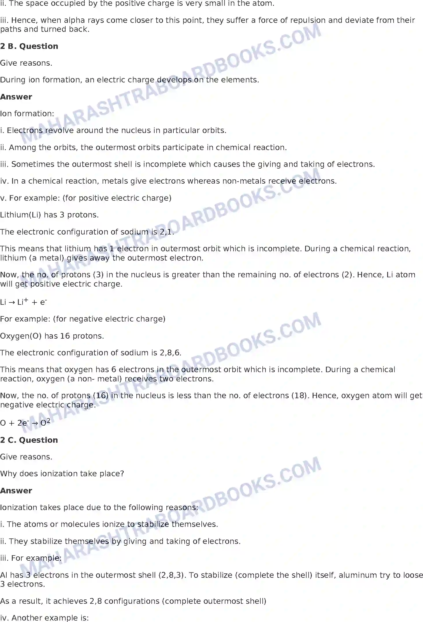 Maharashtra Board Solution Class-8 General+Science The Structure of an Atom Image 4