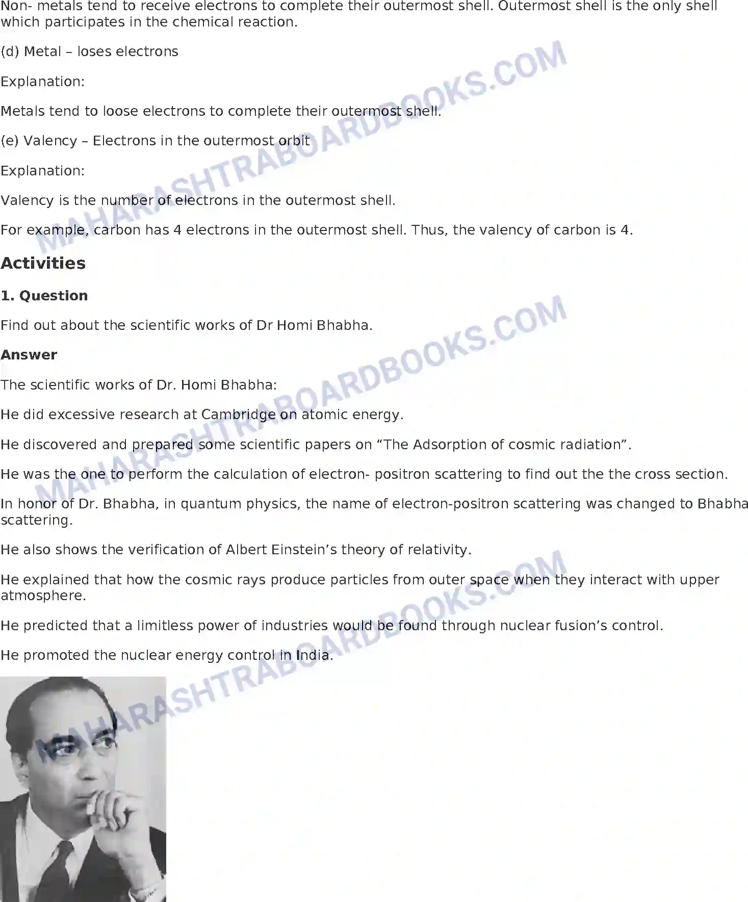 Maharashtra Board Solution Class-8 General+Science The Structure of an Atom Image 7