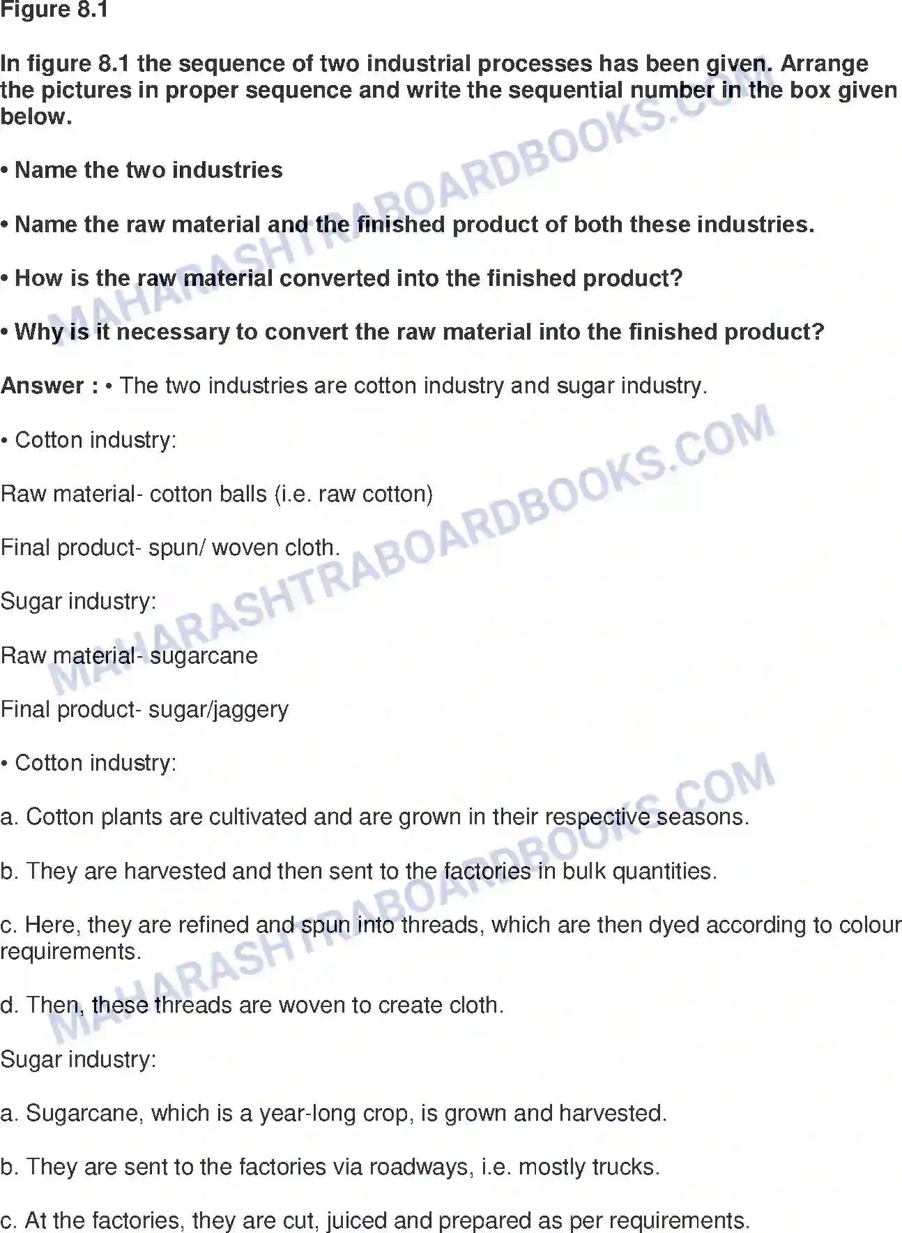 Maharashtra Board Solution Class-8 Geography+-+English+Medium Industries Image 12