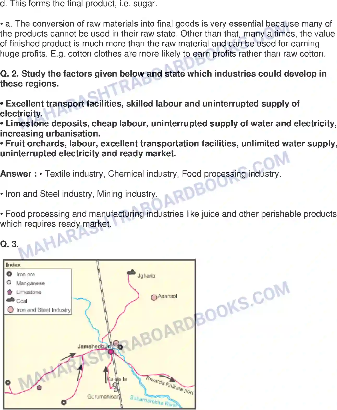 Maharashtra Board Solution Class-8 Geography+-+English+Medium Industries Image 13