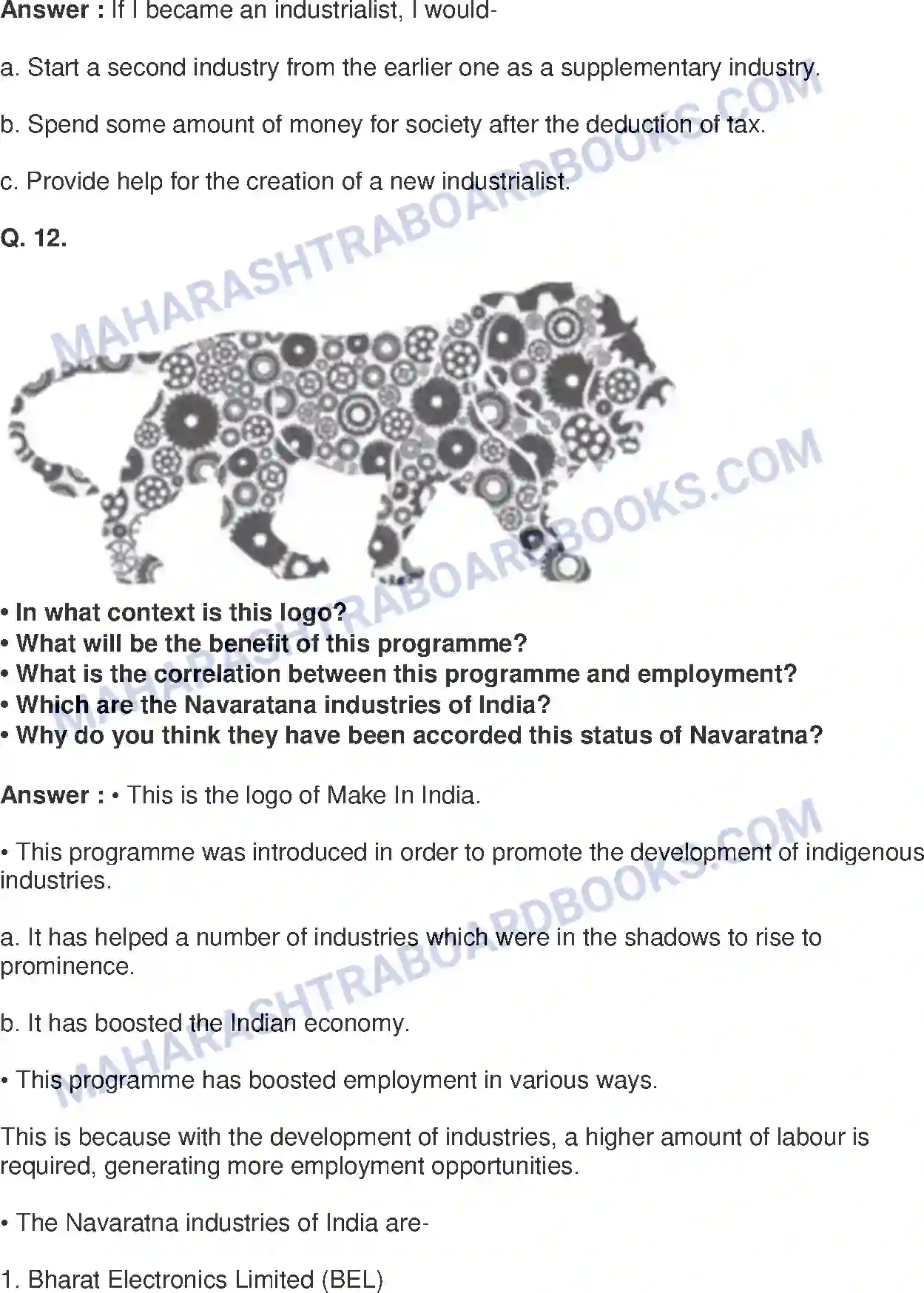 Maharashtra Board Solution Class-8 Geography+-+English+Medium Industries Image 19