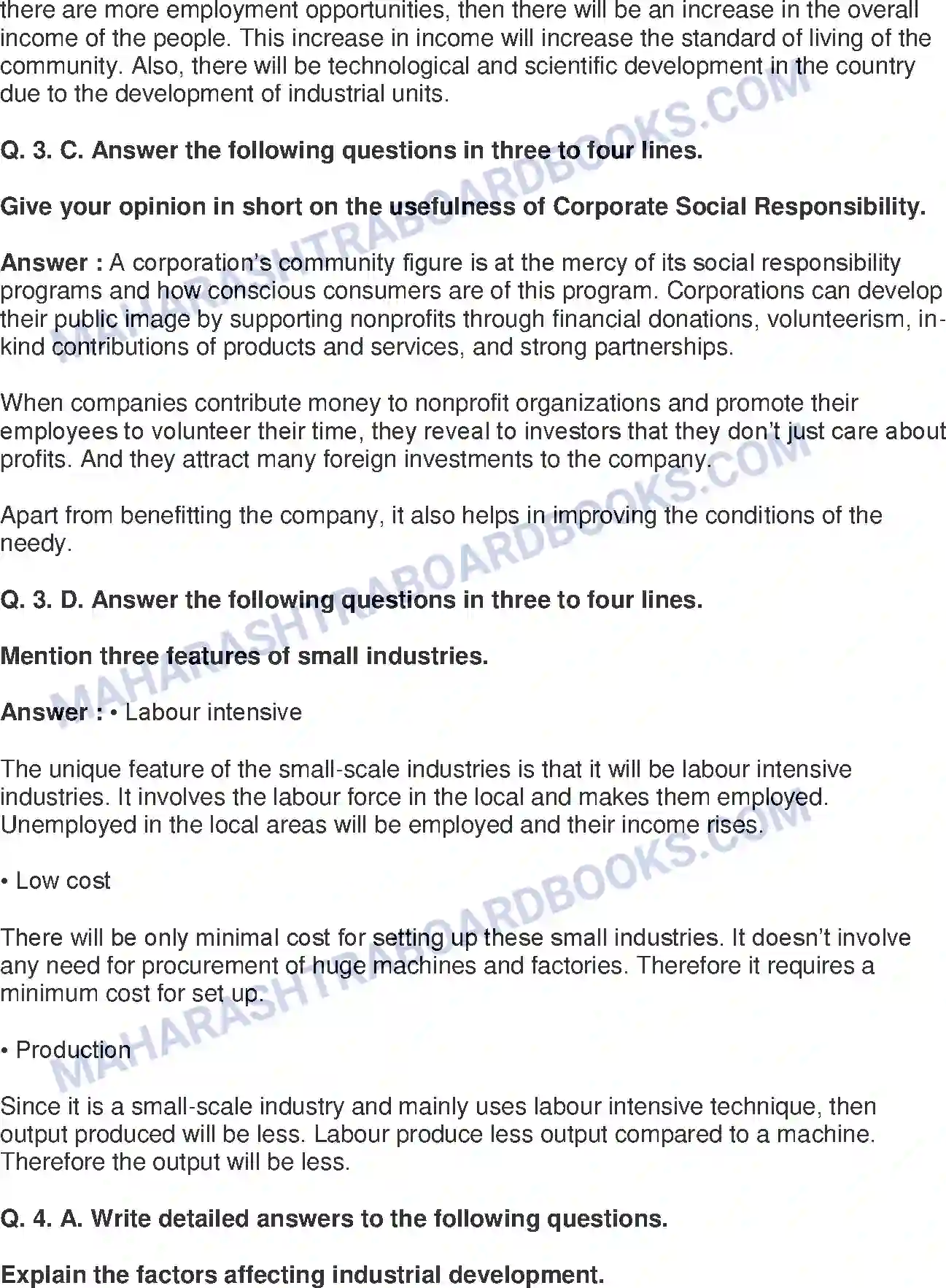 Maharashtra Board Solution Class-8 Geography+-+English+Medium Industries Image 4
