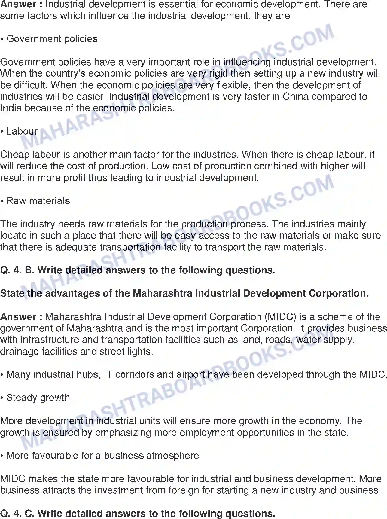 Maharashtra Board Solution Class-8 Geography+-+English+Medium Industries Image 5