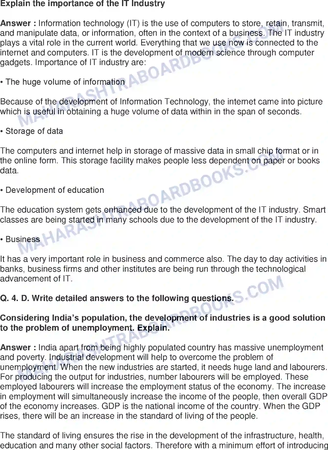 Maharashtra Board Solution Class-8 Geography+-+English+Medium Industries Image 6