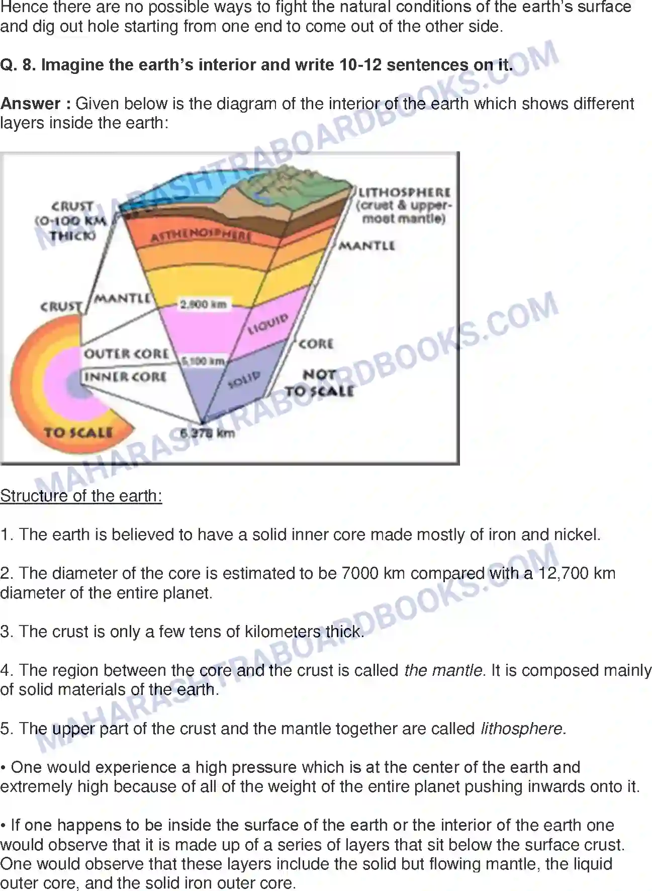 Maharashtra Board Solution Class-8 Geography+-+English+Medium Interior of the Earth Image 10