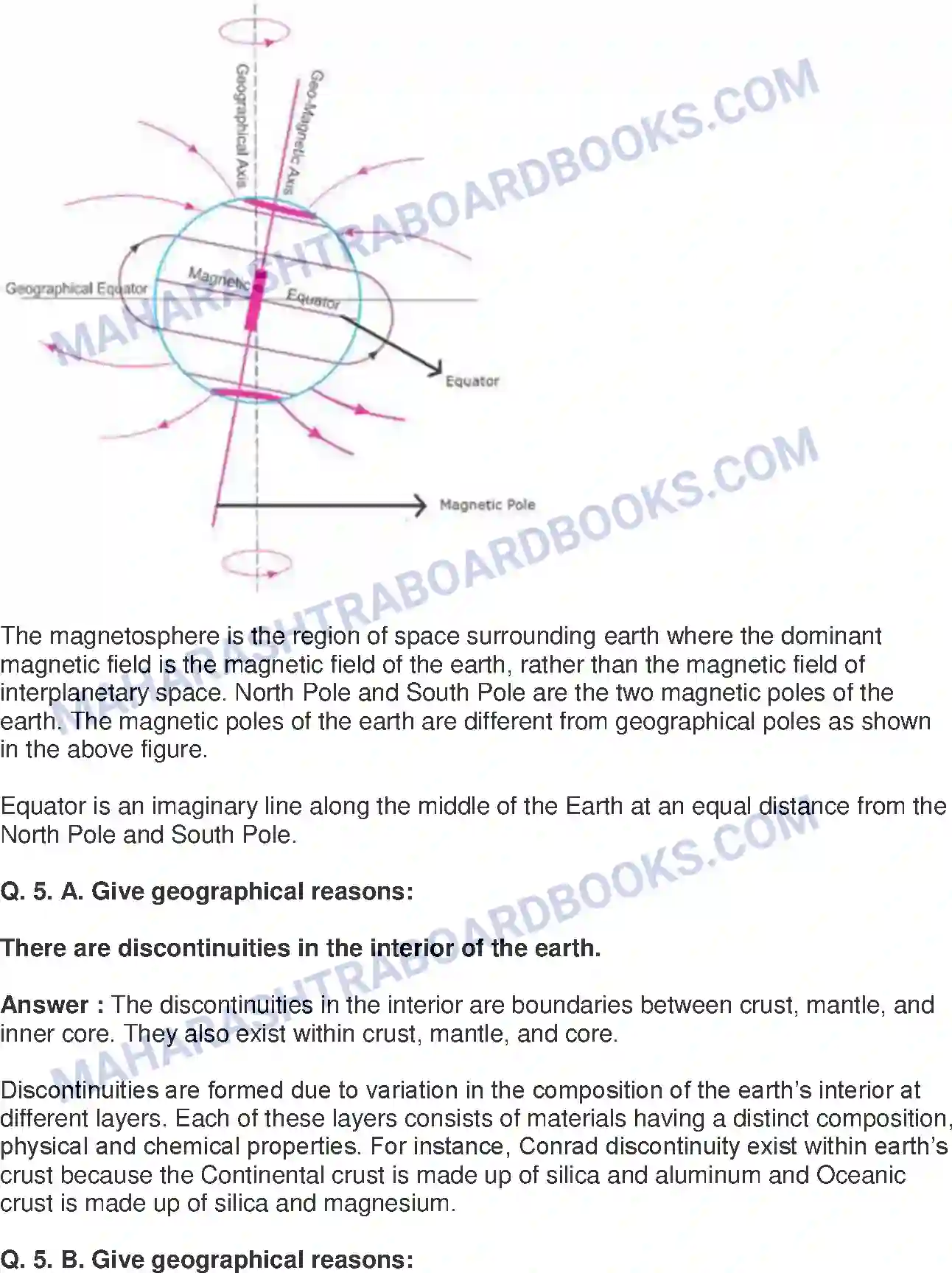 Maharashtra Board Solution Class-8 Geography+-+English+Medium Interior of the Earth Image 6