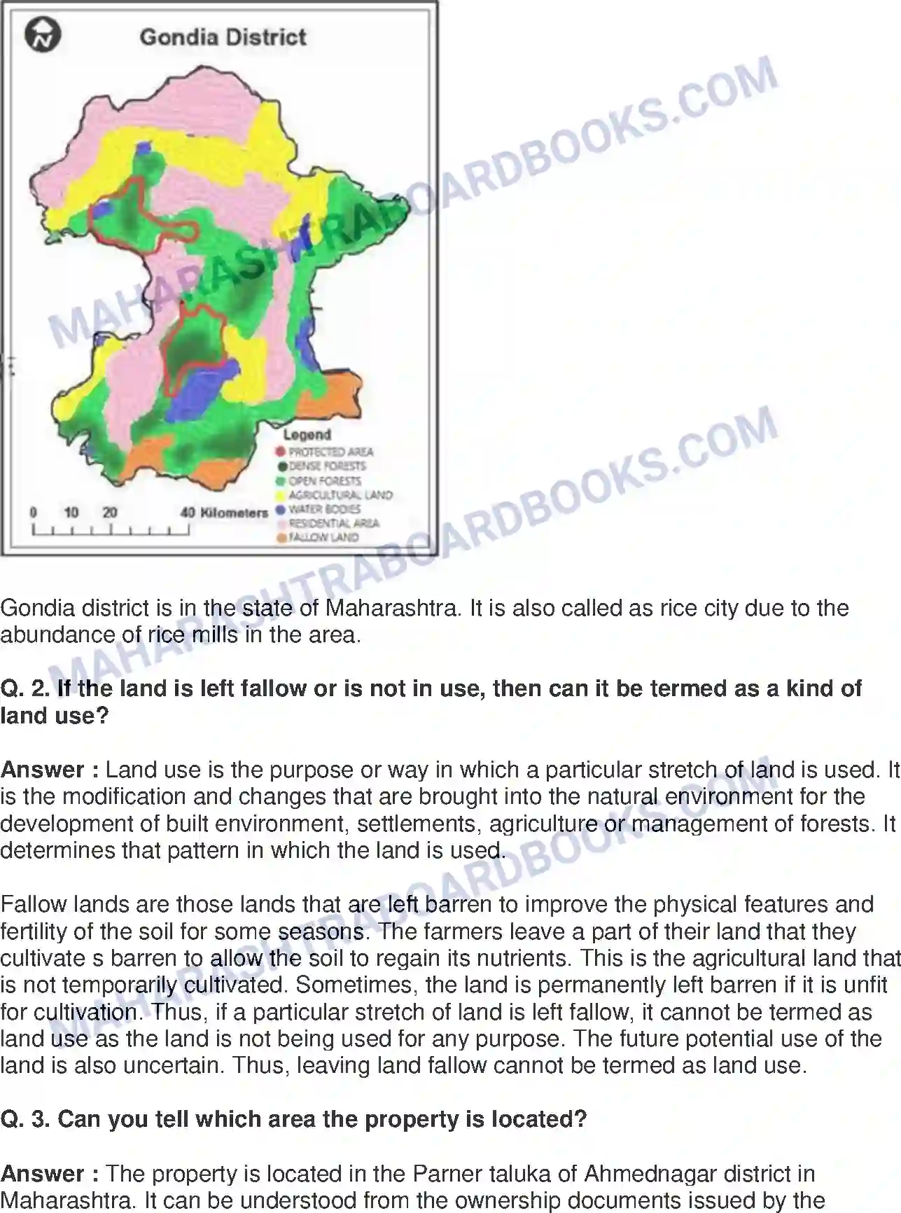 Maharashtra Board Solution Class-8 Geography+-+English+Medium Land Use Image 5