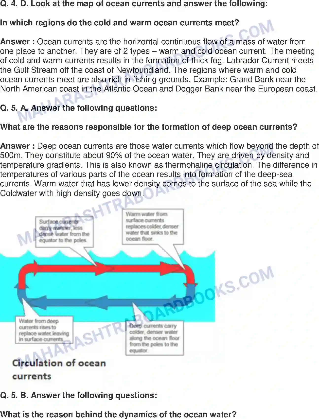 Maharashtra Board Solution Class-8 Geography+-+English+Medium Ocean Currents Image 7