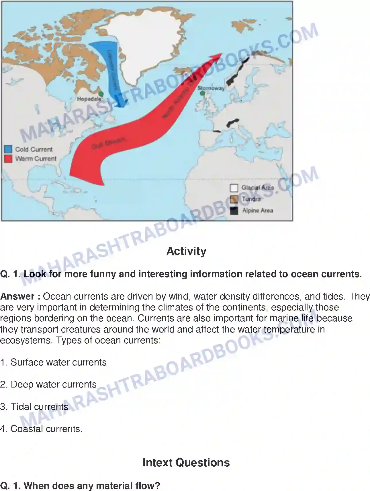 Maharashtra Board Solution Class-8 Geography+-+English+Medium Ocean Currents Image 9