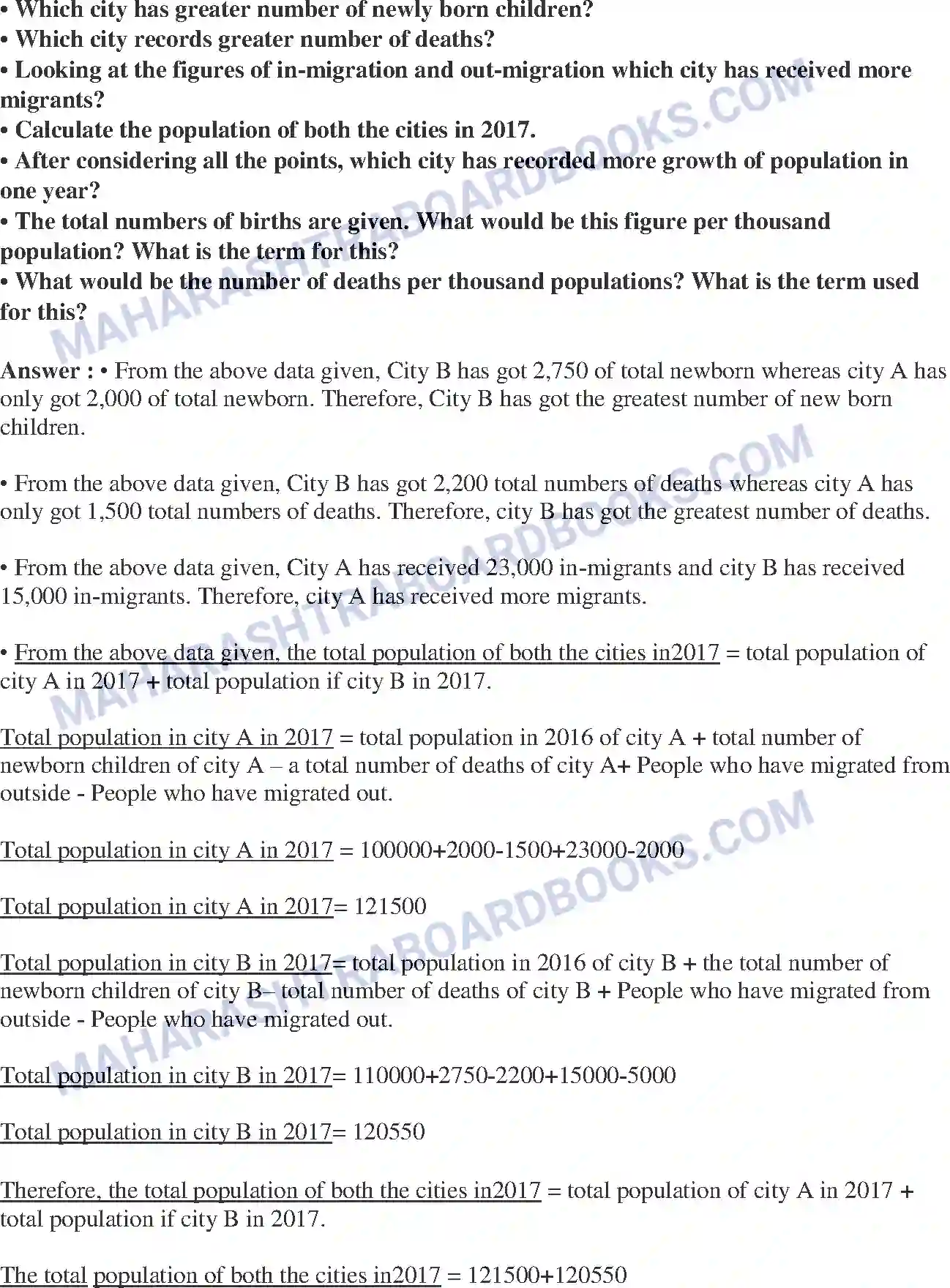 Maharashtra Board Solution Class-8 Geography+-+English+Medium Population Image 10