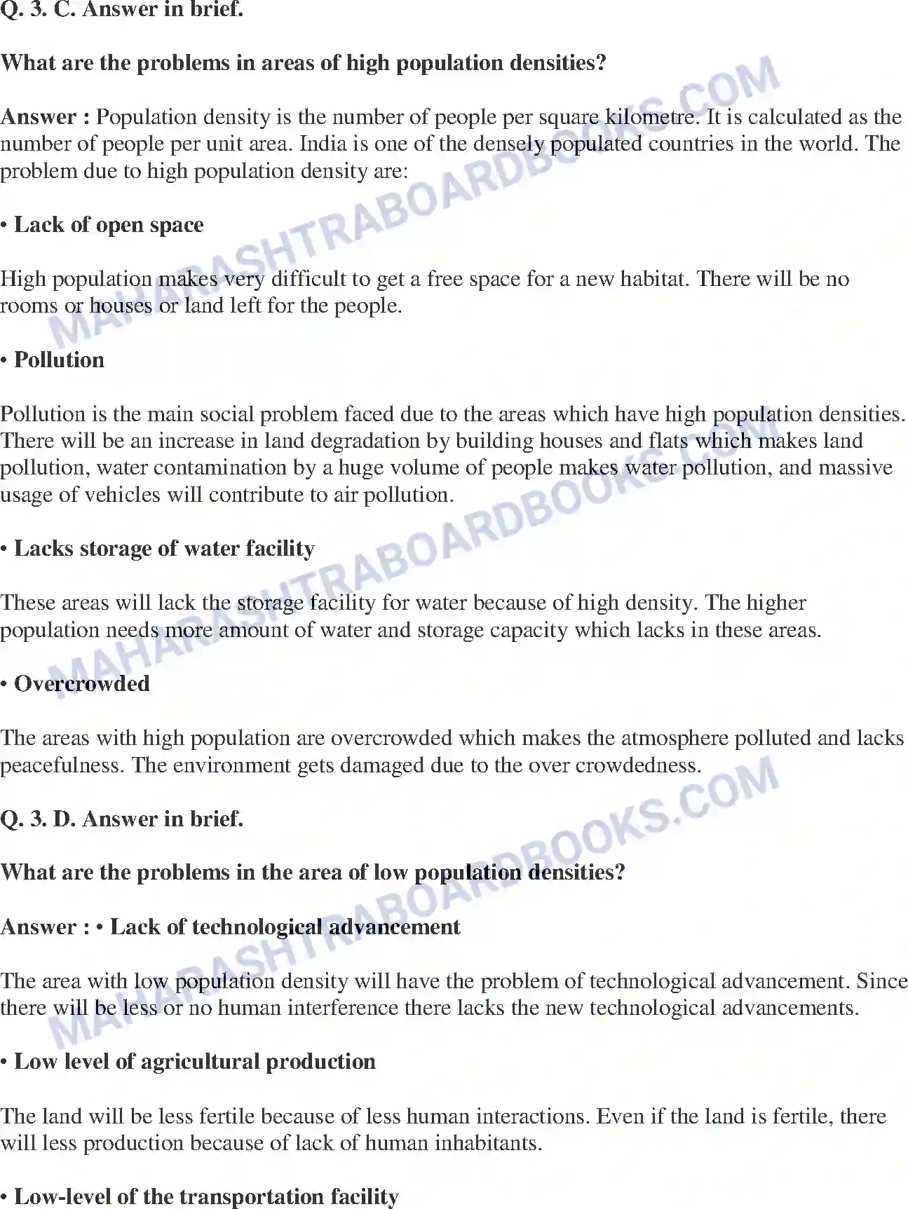 Maharashtra Board Solution Class-8 Geography+-+English+Medium Population Image 4