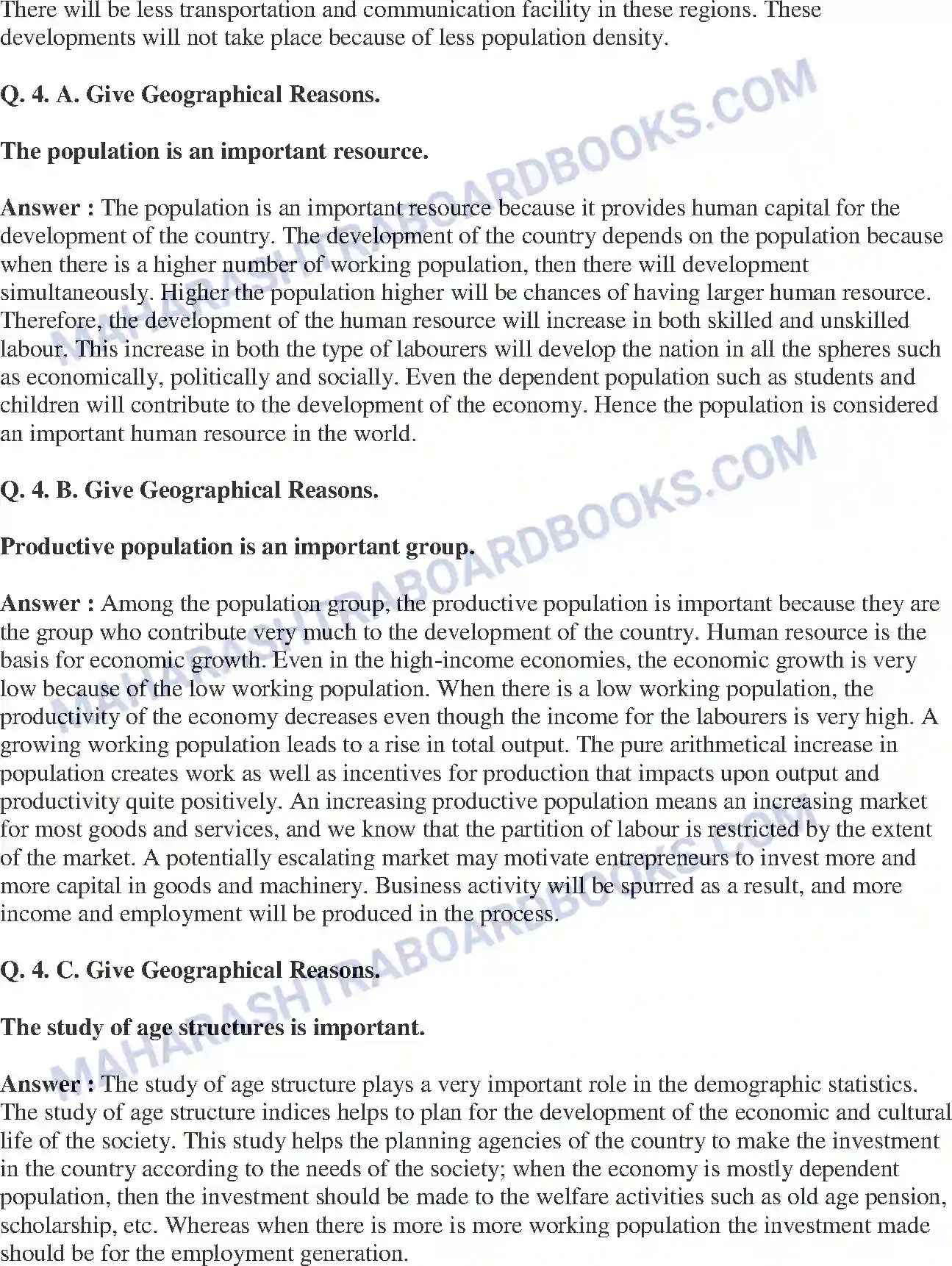 Maharashtra Board Solution Class-8 Geography+-+English+Medium Population Image 5