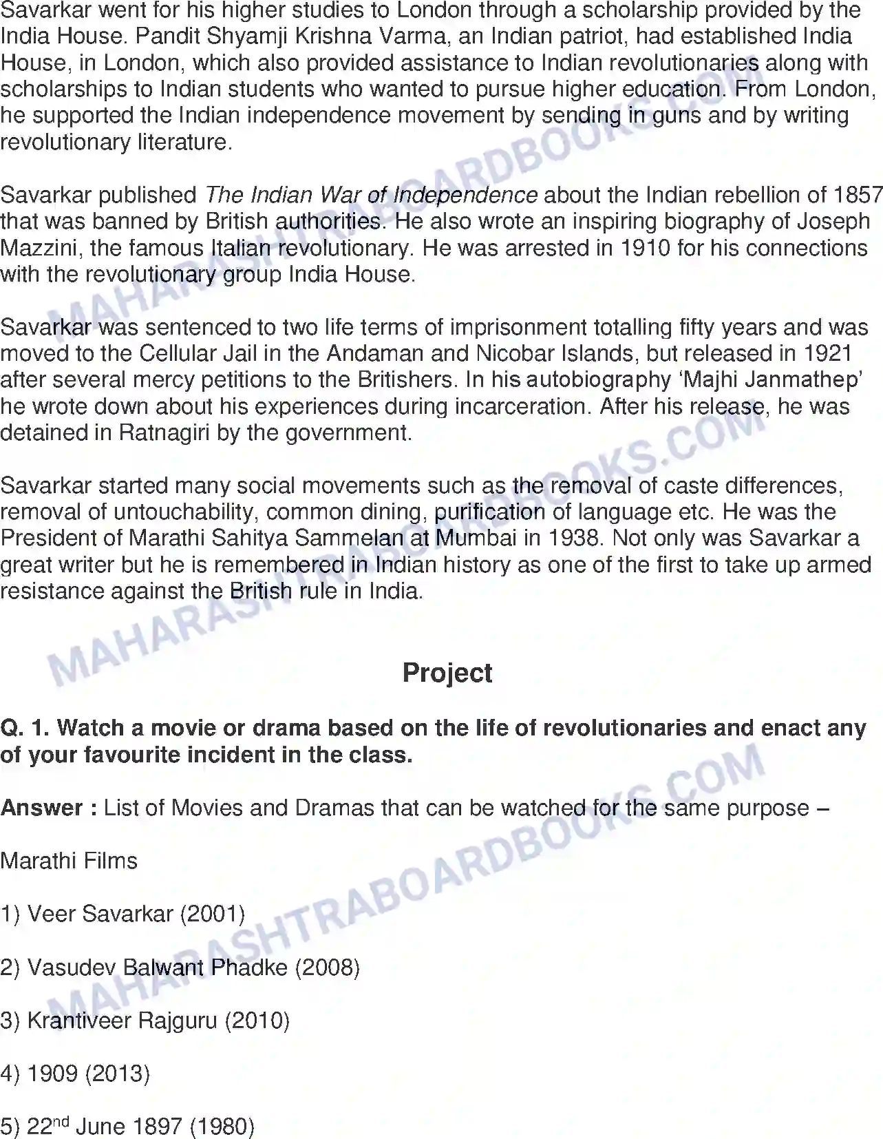Maharashtra Board Solution Class-8 History+-+English+Medium Armed Revolutionary Movement Image 4