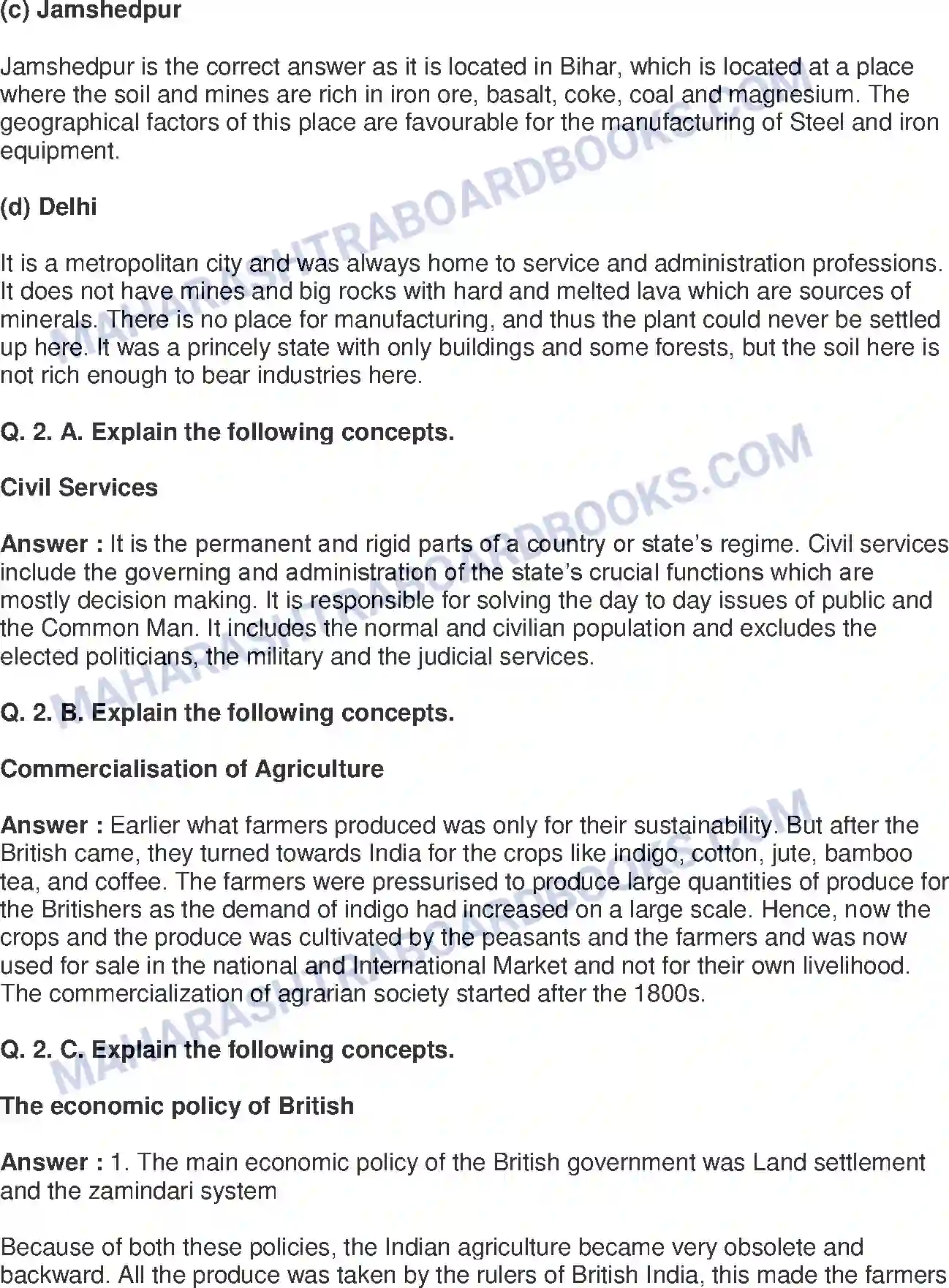 Maharashtra Board Solution Class-8 History+-+English+Medium Effects of British rule Image 3