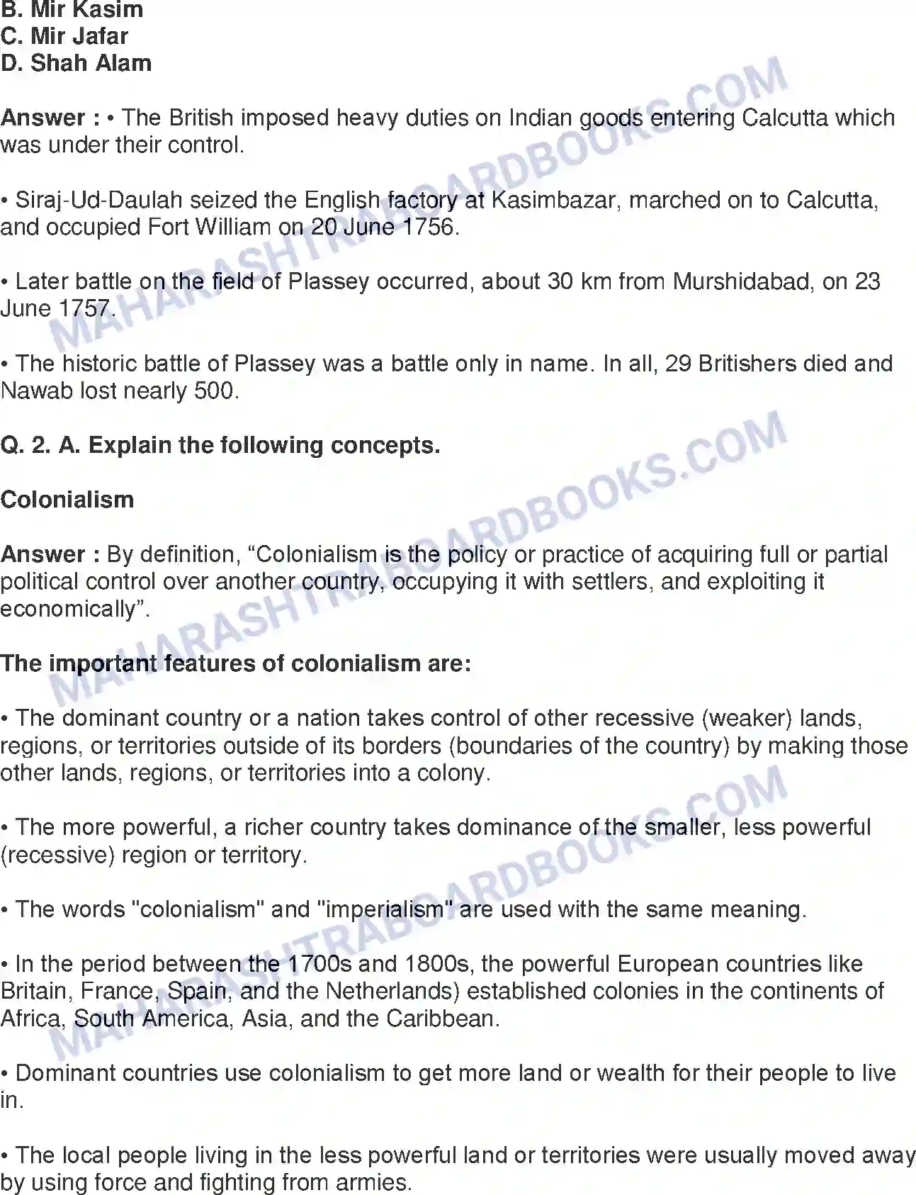 Maharashtra Board Solution Class-8 History+-+English+Medium Europe and India Image 2