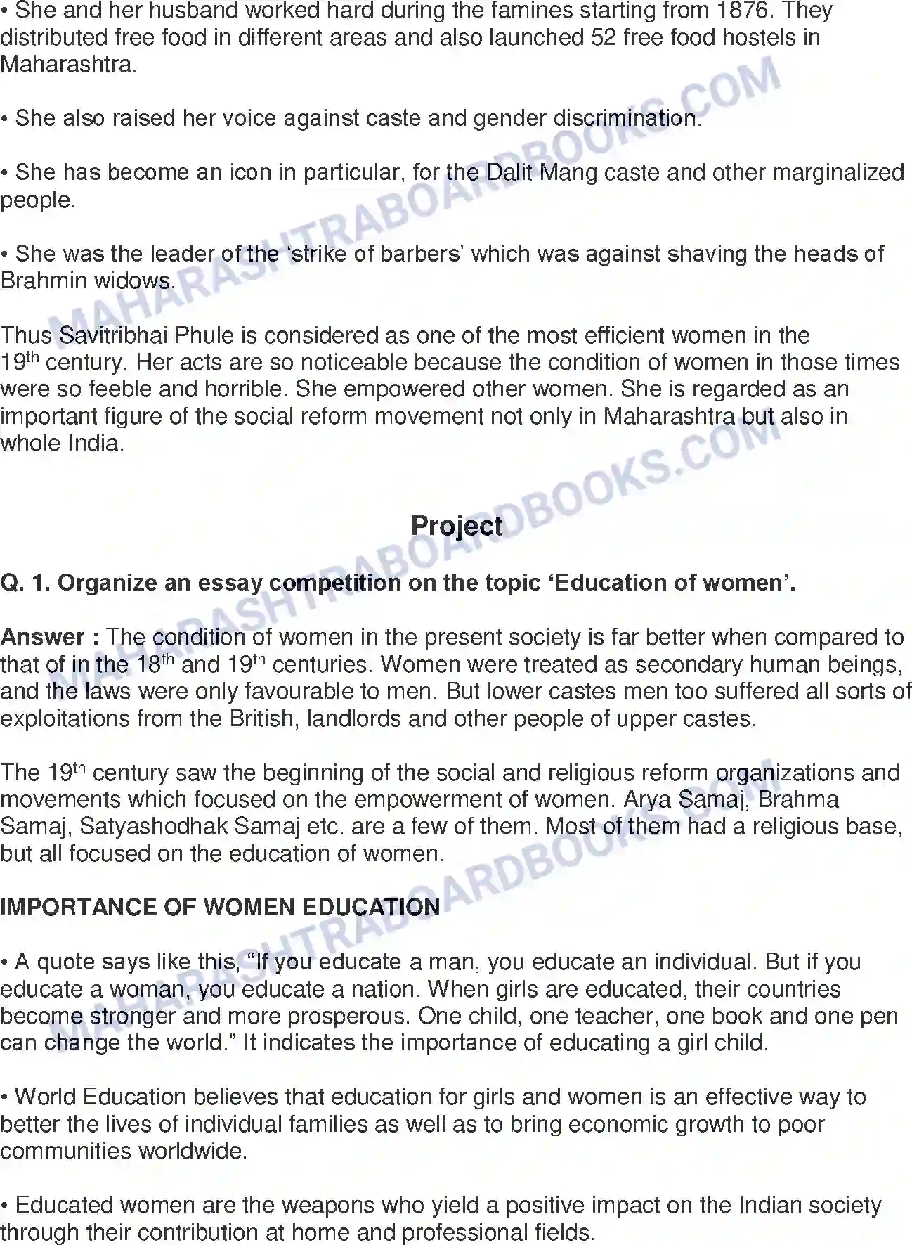 Maharashtra Board Solution Class-8 History+-+English+Medium Social and Religious Reforms Image 6