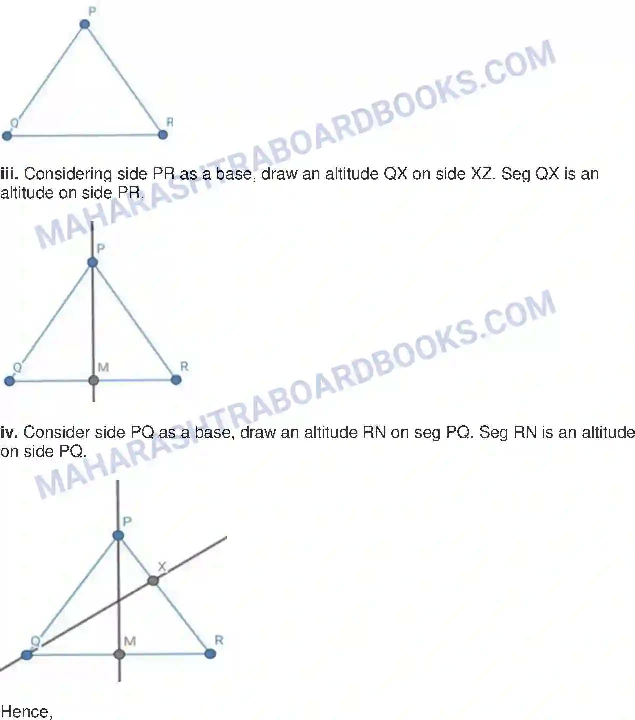 Maharashtra Board Solution Class-8 Mathematics+-+English+Medium Altitudes and Medians of a Triangle Image 2