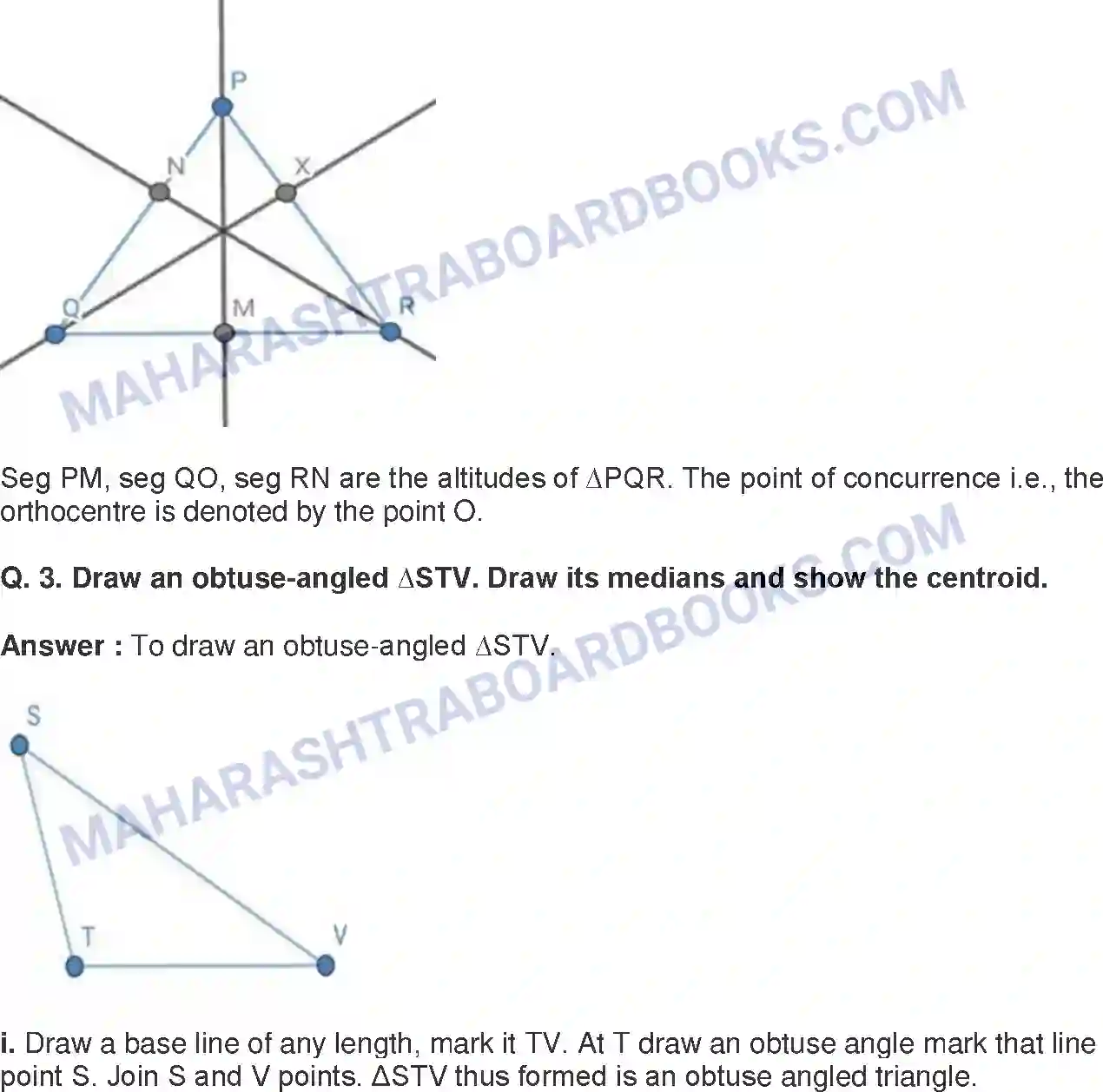 Maharashtra Board Solution Class-8 Mathematics+-+English+Medium Altitudes and Medians of a Triangle Image 3