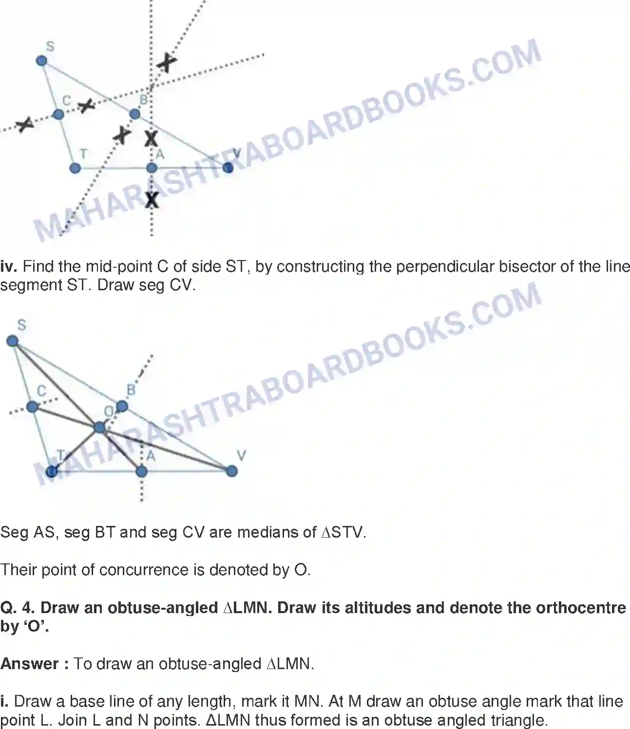 Maharashtra Board Solution Class-8 Mathematics+-+English+Medium Altitudes and Medians of a Triangle Image 5