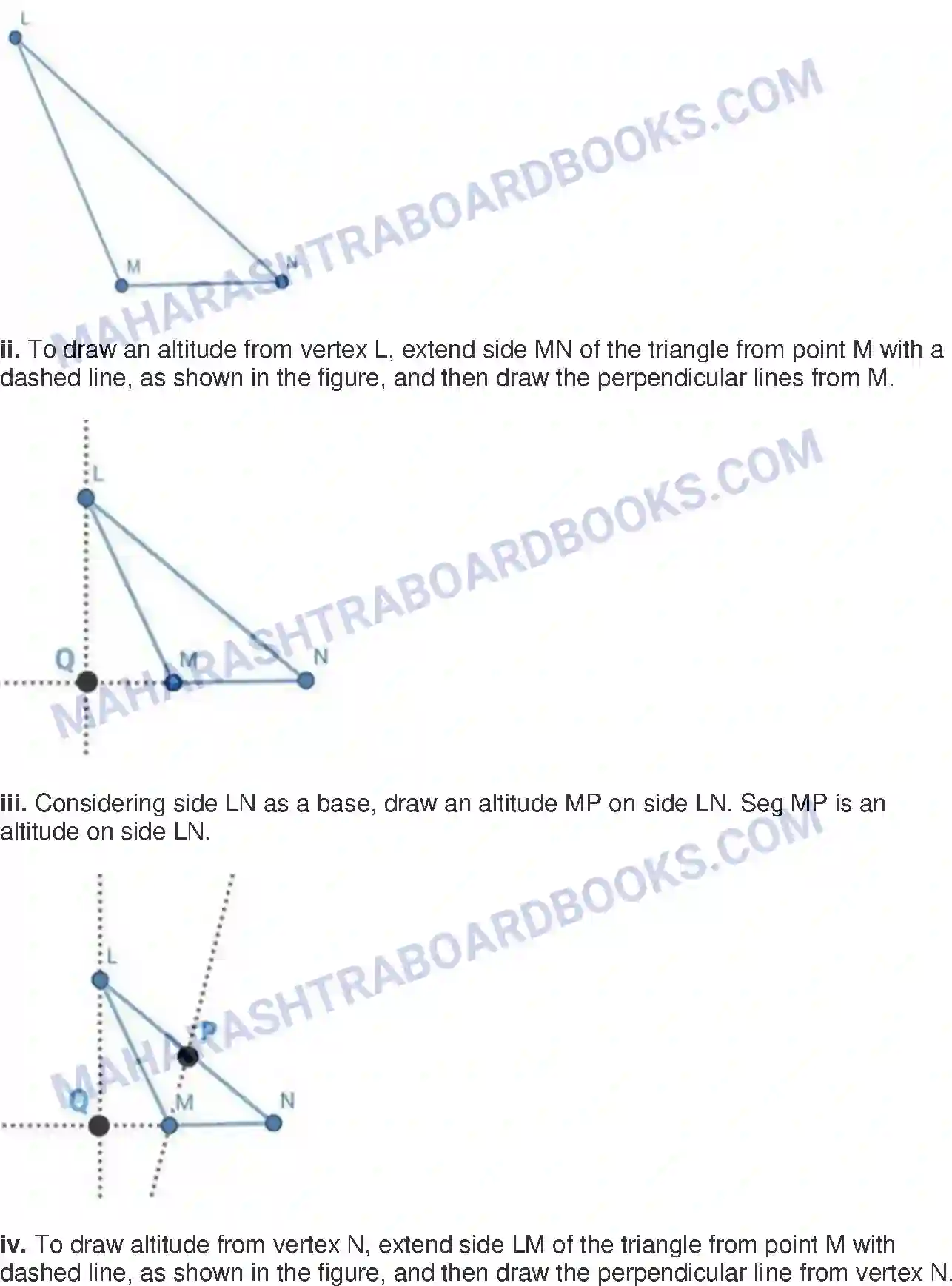 Maharashtra Board Solution Class-8 Mathematics+-+English+Medium Altitudes and Medians of a Triangle Image 6