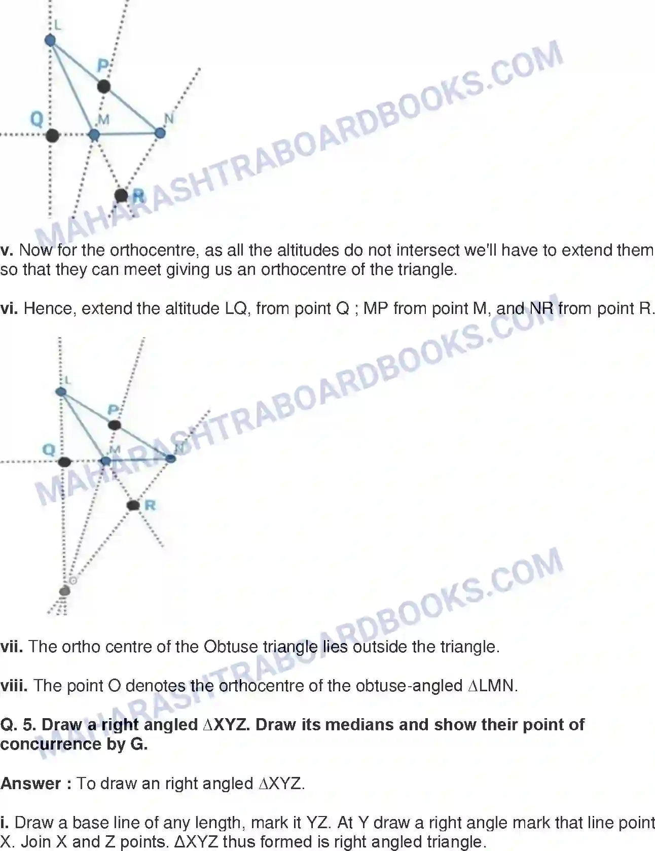 Maharashtra Board Solution Class-8 Mathematics+-+English+Medium Altitudes and Medians of a Triangle Image 7