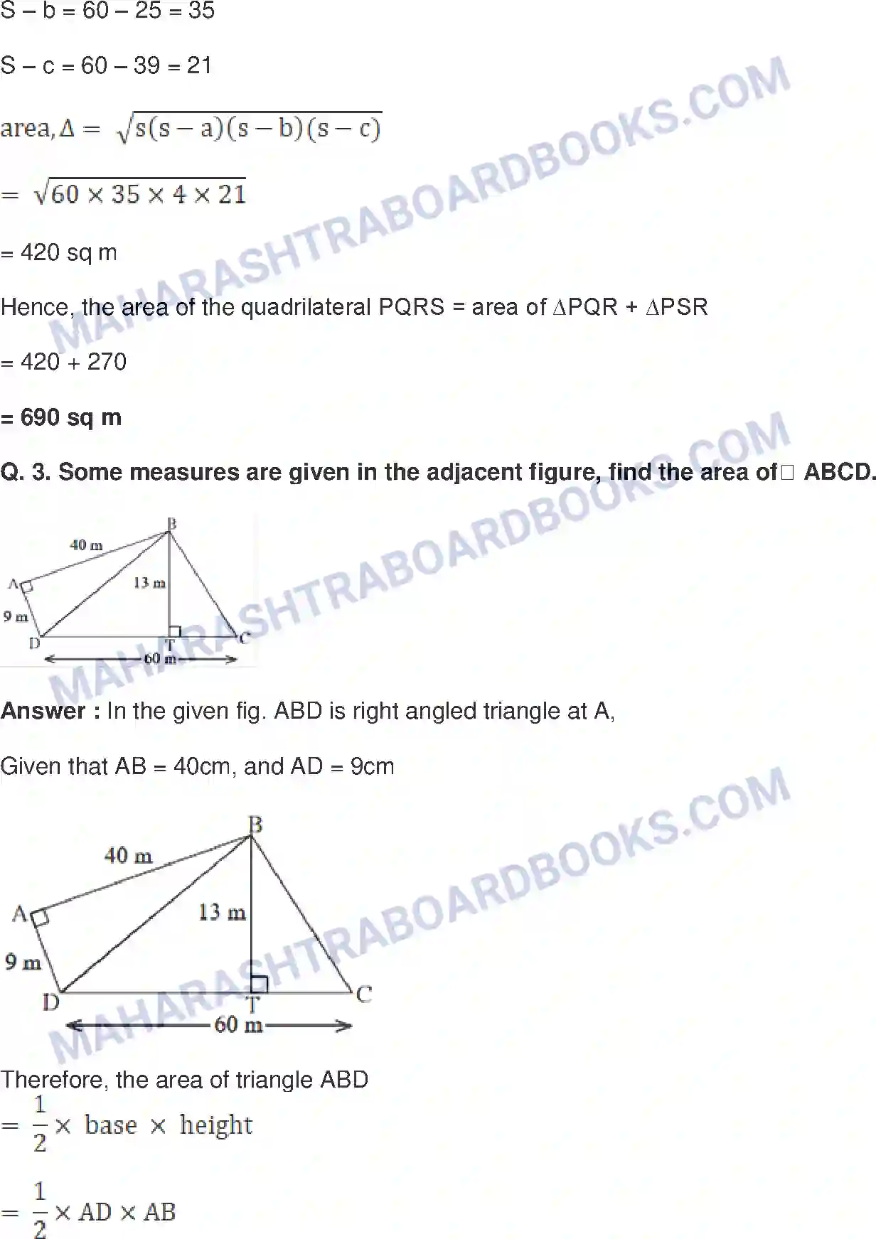 Maharashtra Board Solution Class-8 Mathematics+-+English+Medium Area Image 10