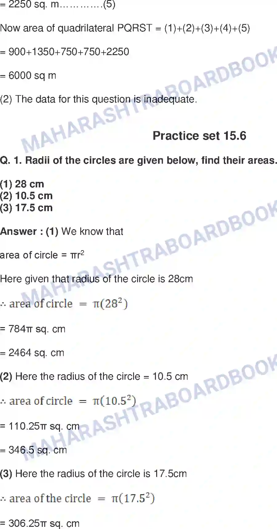Maharashtra Board Solution Class-8 Mathematics+-+English+Medium Area Image 14