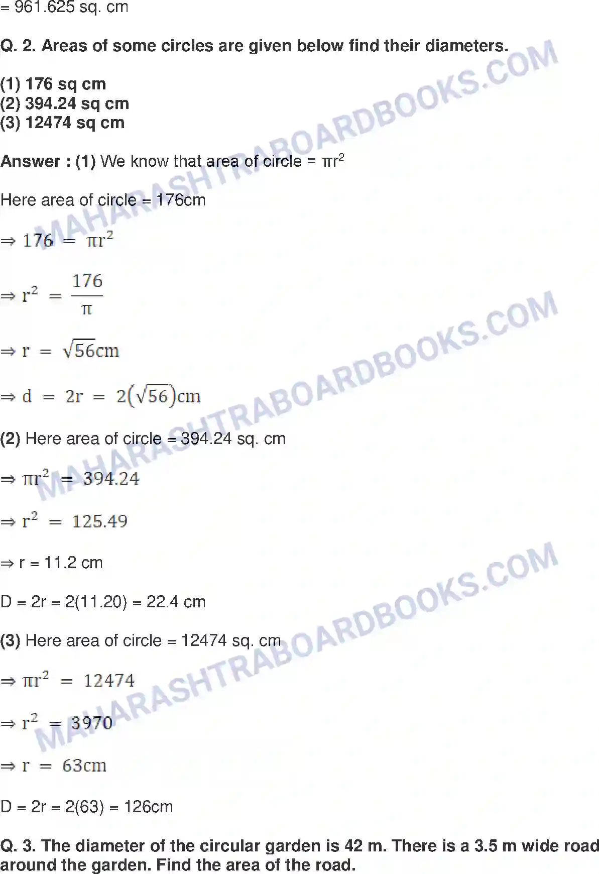 Maharashtra Board Solution Class-8 Mathematics+-+English+Medium Area Image 15