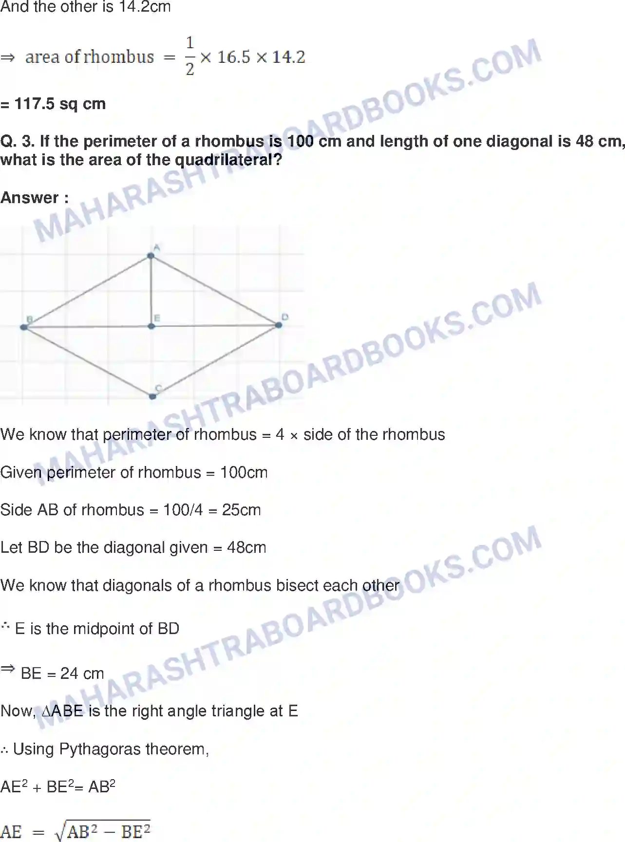 Maharashtra Board Solution Class-8 Mathematics+-+English+Medium Area Image 3