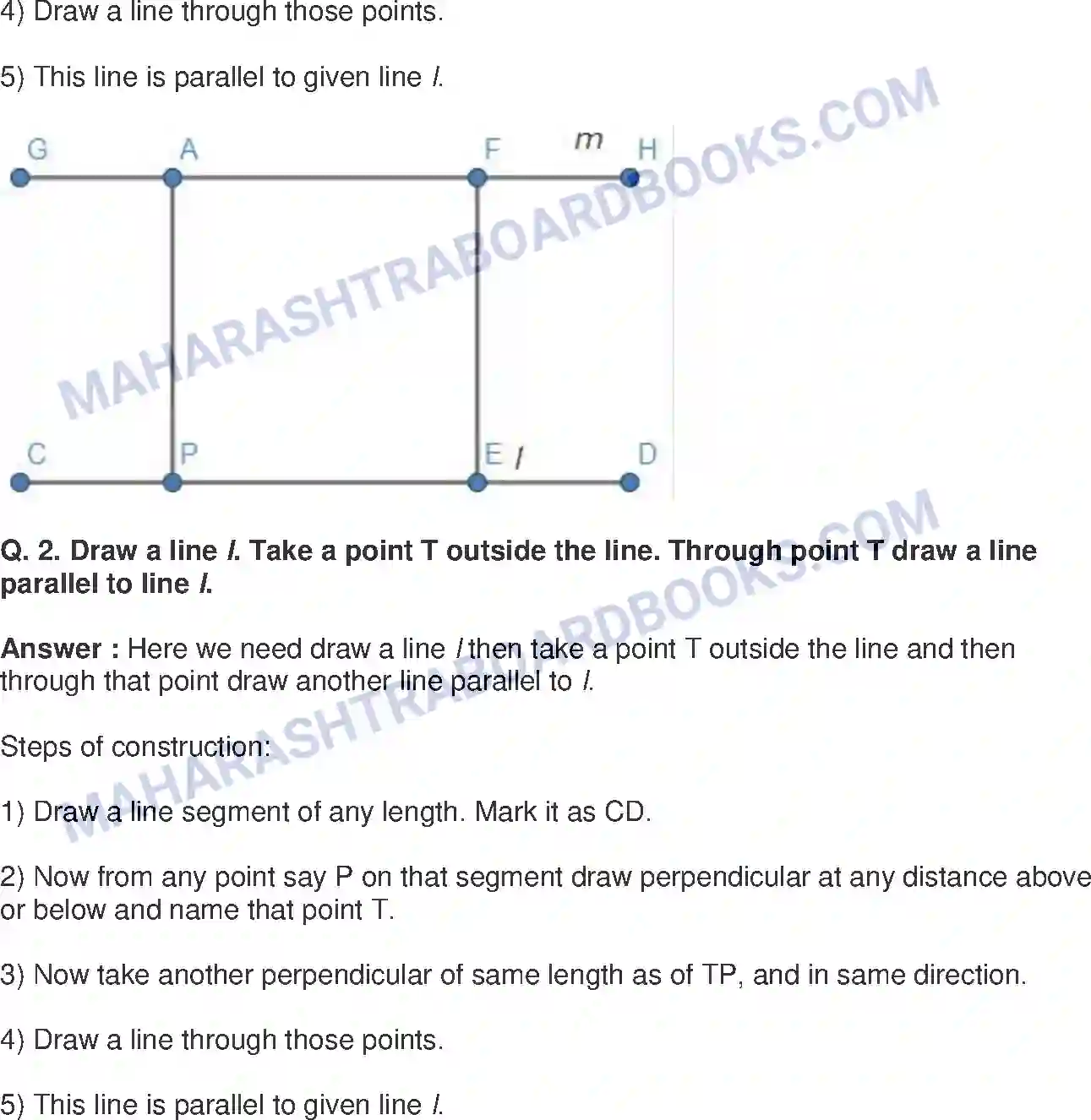 Maharashtra Board Solution Class-8 Mathematics+-+English+Medium Parallel Lines and Transversals Image 12