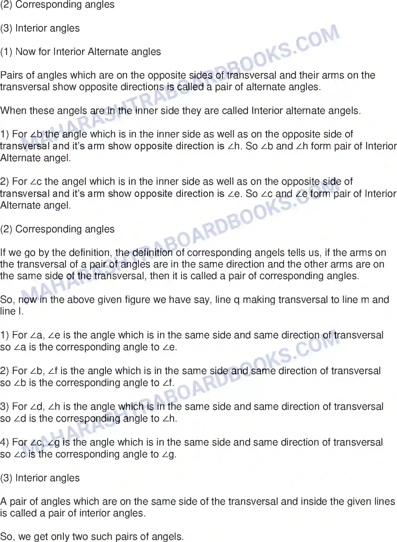 Maharashtra Board Solution Class-8 Mathematics+-+English+Medium Parallel Lines and Transversals Image 3