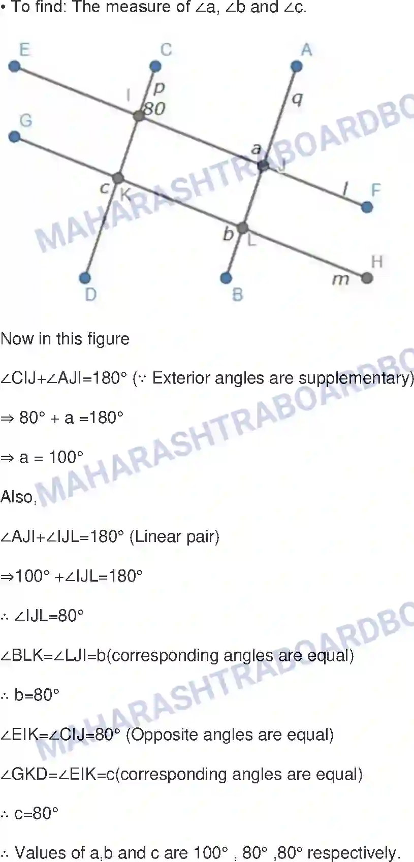 Maharashtra Board Solution Class-8 Mathematics+-+English+Medium Parallel Lines and Transversals Image 8