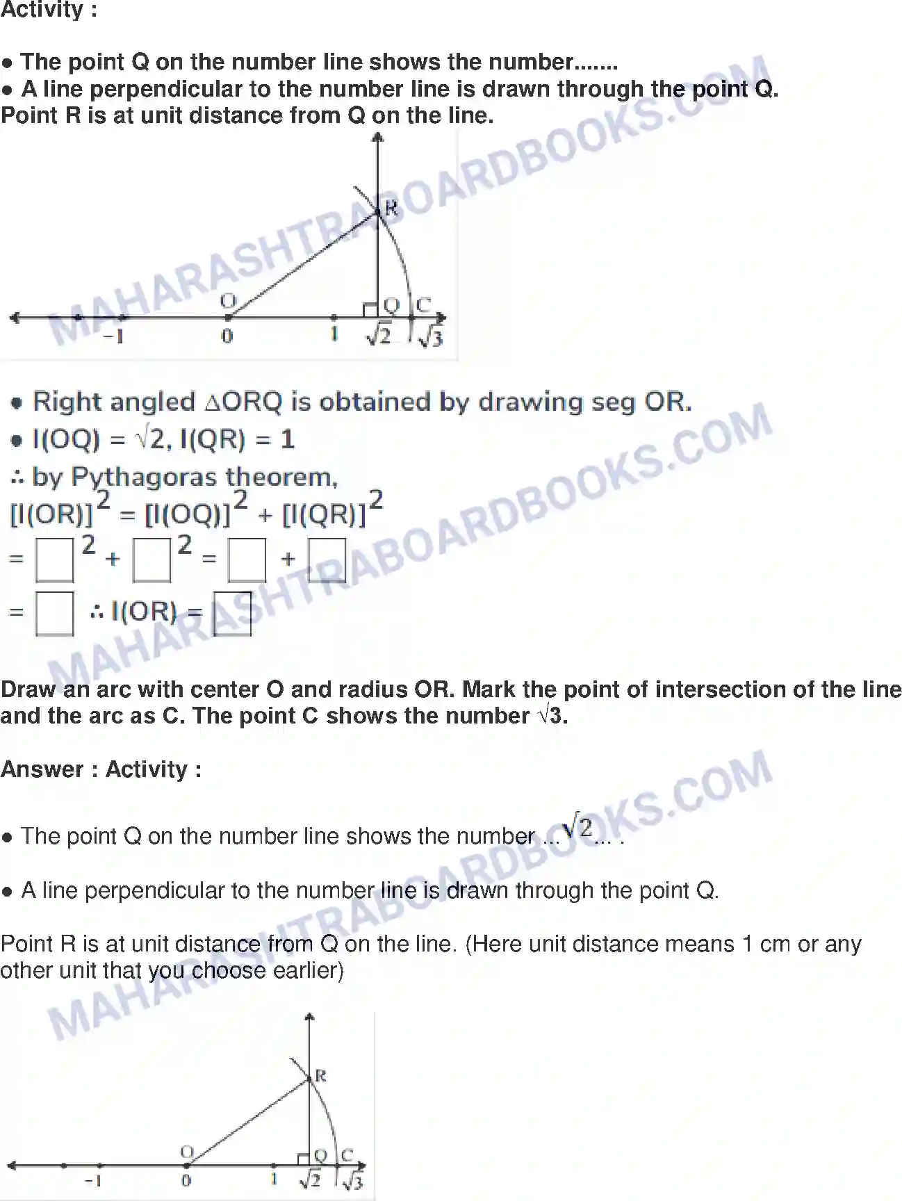 Maharashtra Board Solution Class-8 Mathematics+-+English+Medium Rational and Irrational Numbers Image 13