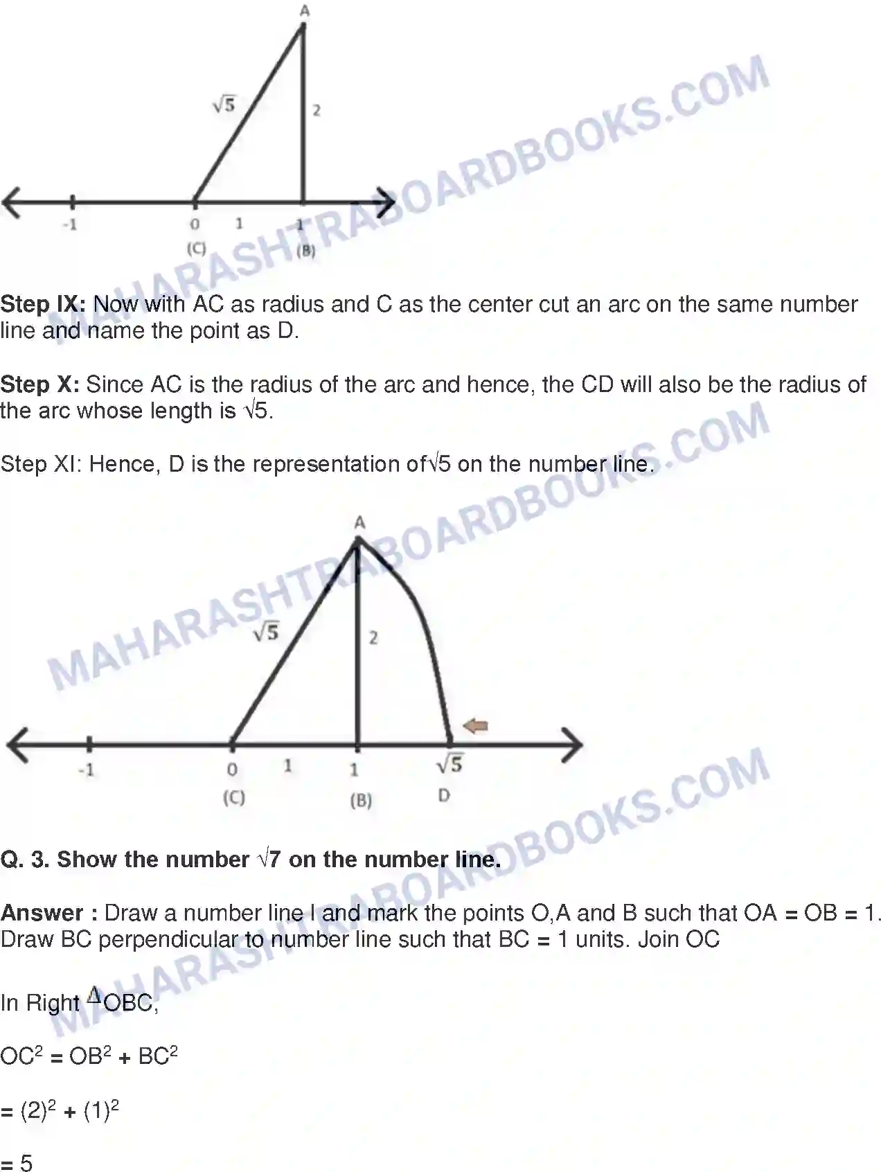 Maharashtra Board Solution Class-8 Mathematics+-+English+Medium Rational and Irrational Numbers Image 17