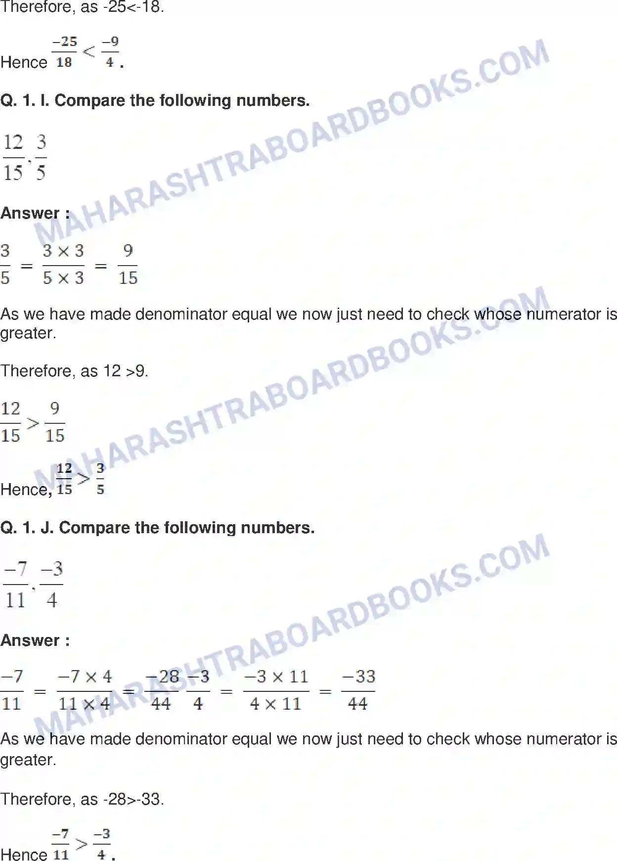 Maharashtra Board Solution Class-8 Mathematics+-+English+Medium Rational and Irrational Numbers Image 7