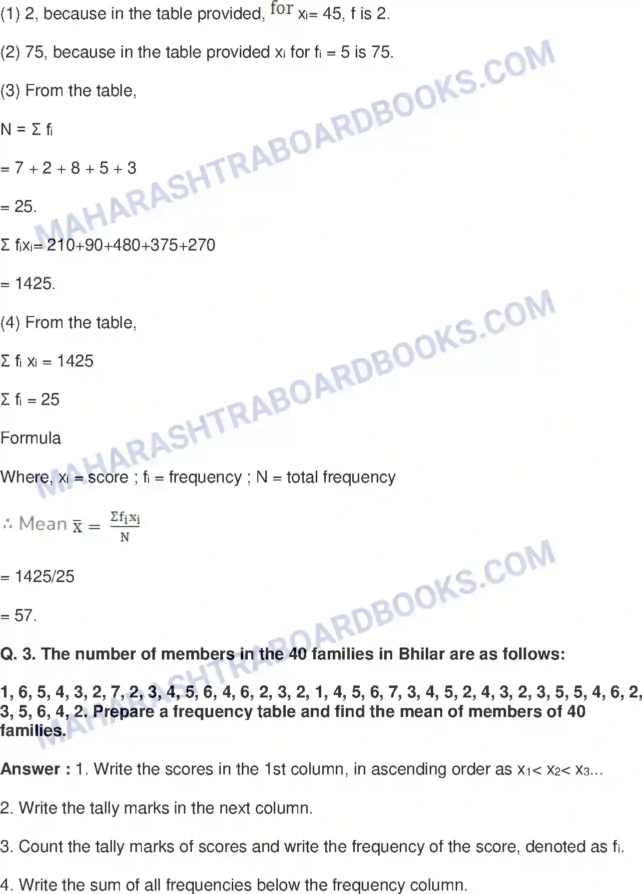 Maharashtra Board Solution Class-8 Mathematics+-+English+Medium Statistics Image 3