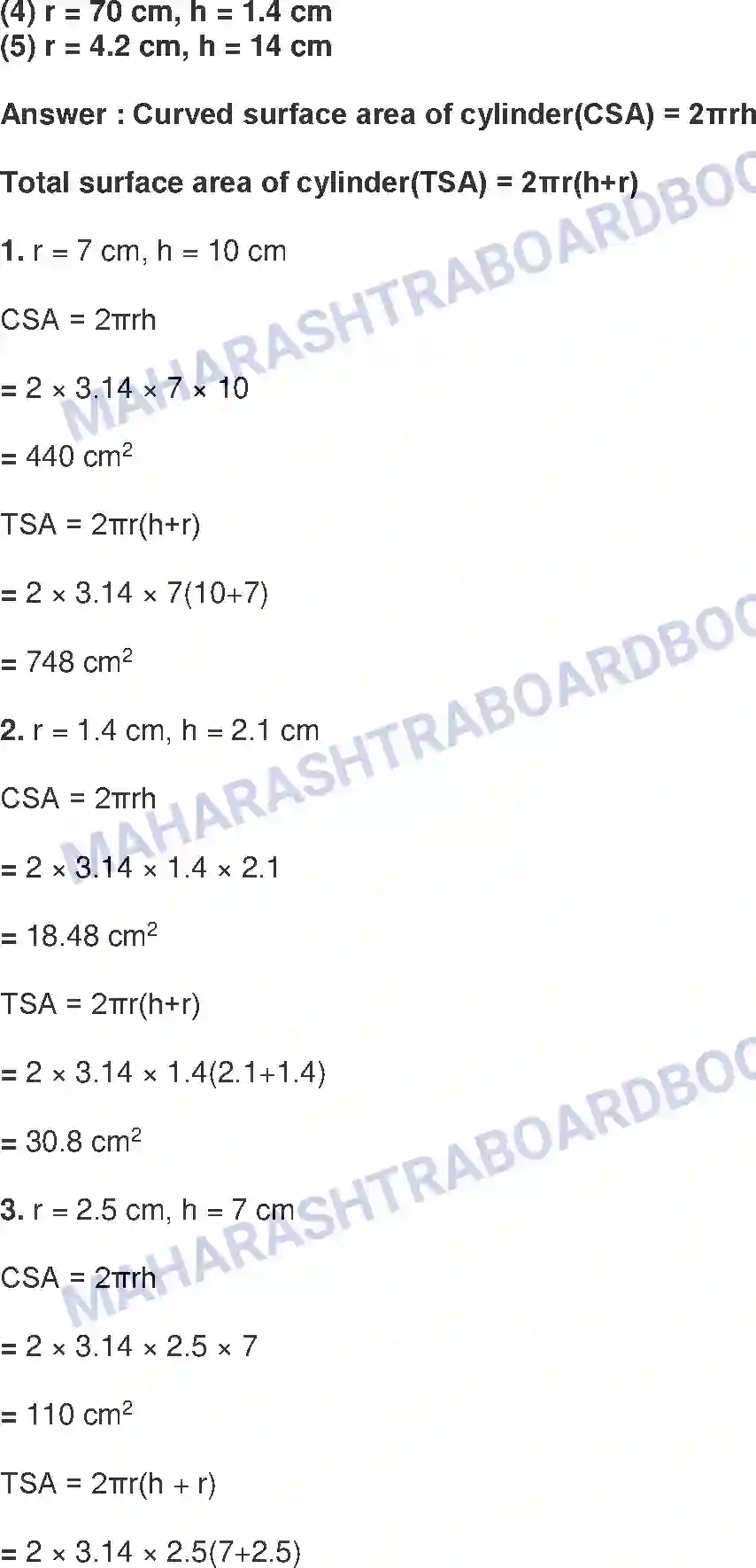 Maharashtra Board Solution Class-8 Mathematics+-+English+Medium Surface Area and Volume Image 4
