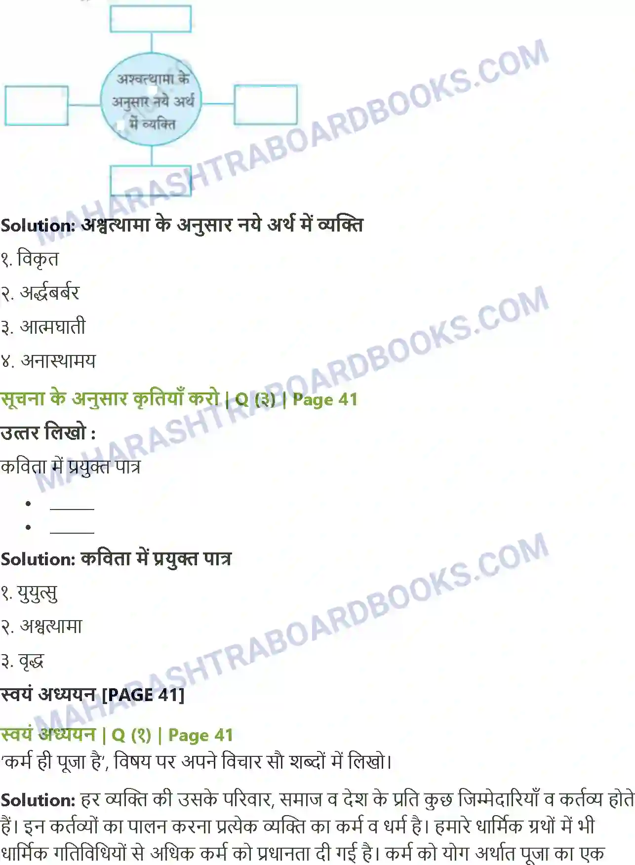 Maharashtra Board Solution Class-8 Sulabhbharati अंधायुग Image 2