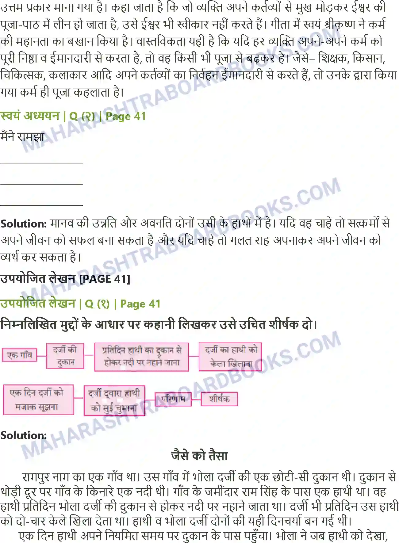 Maharashtra Board Solution Class-8 Sulabhbharati अंधायुग Image 3