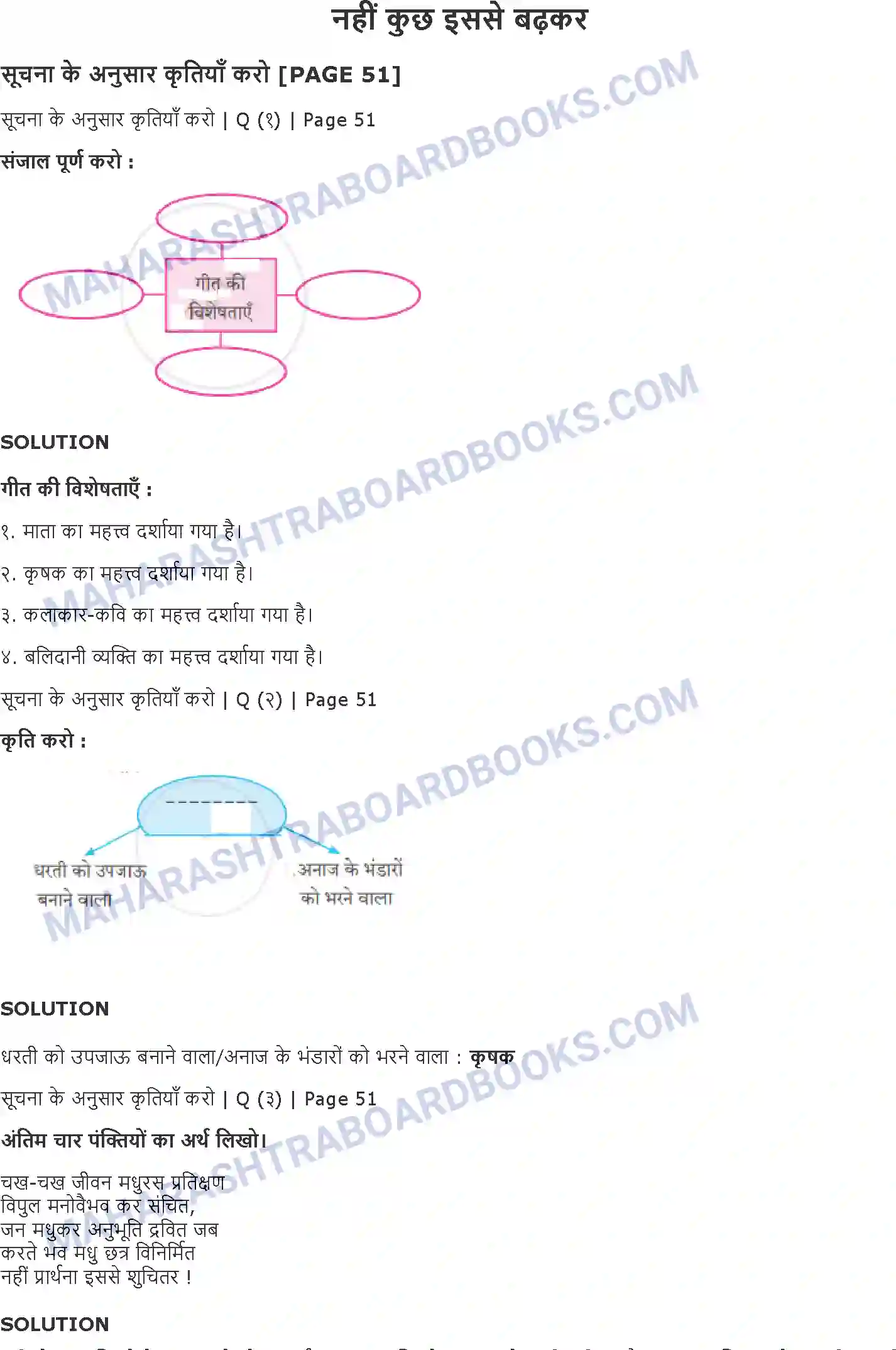 Maharashtra Board Solution Class-8 Sulabhbharati नहीं कुछ इससे बढ़कर Image 1