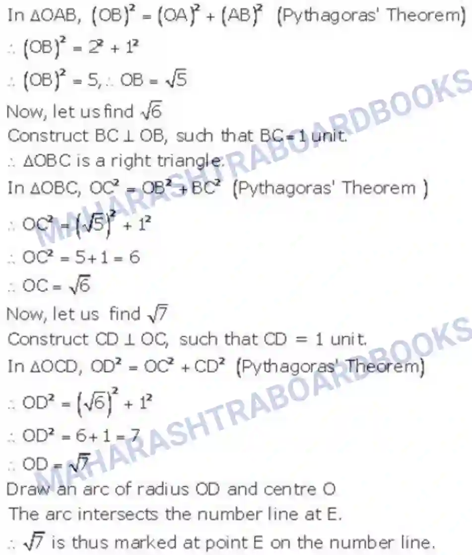 Maharashtra Board Solution class-9 Algebra Real Numbers Image 12