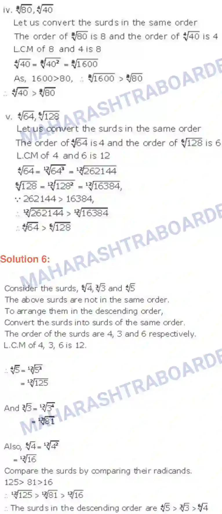 Maharashtra Board Solution class-9 Algebra Real Numbers Image 22