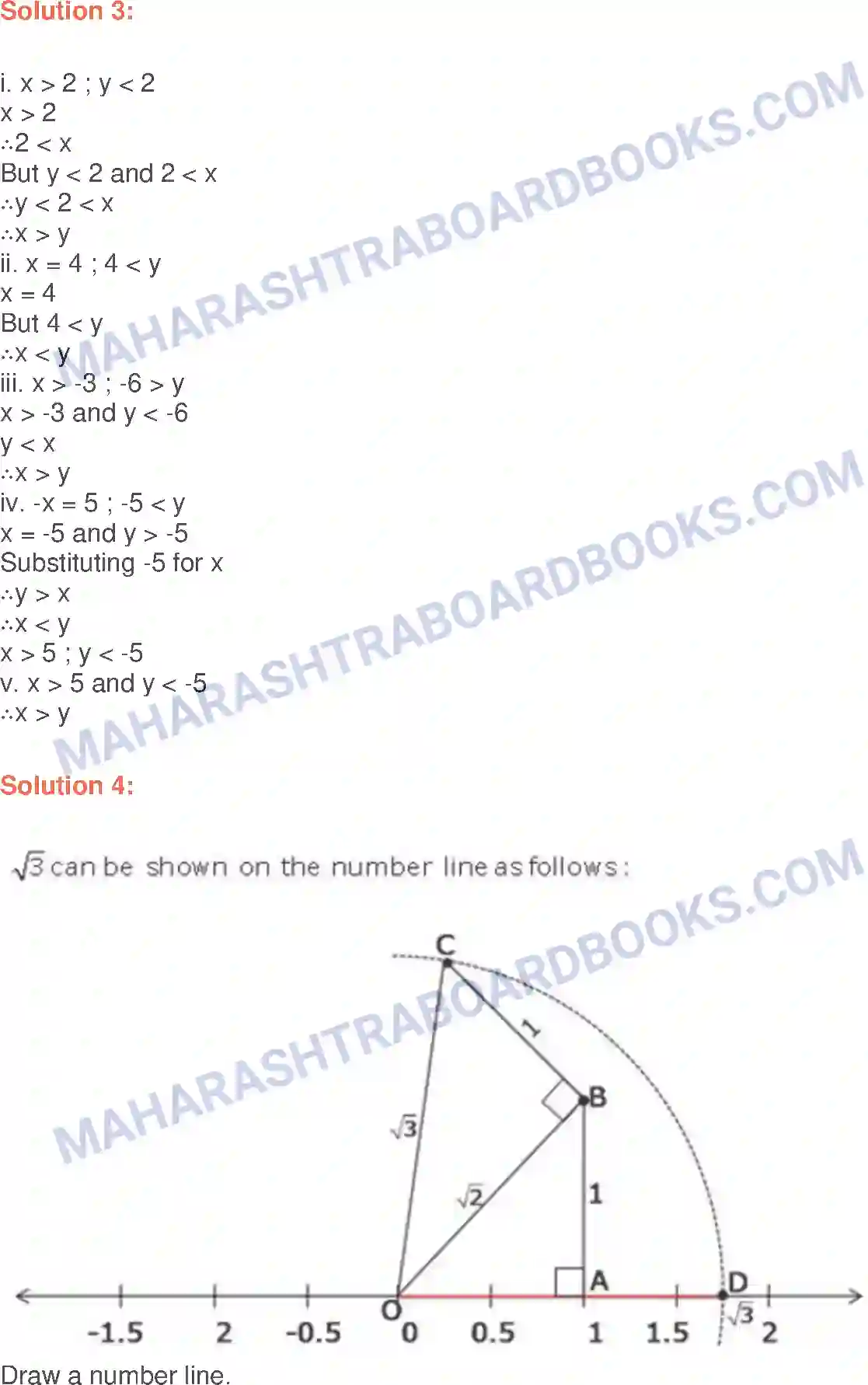 Maharashtra Board Solution class-9 Algebra Real Numbers Image 9