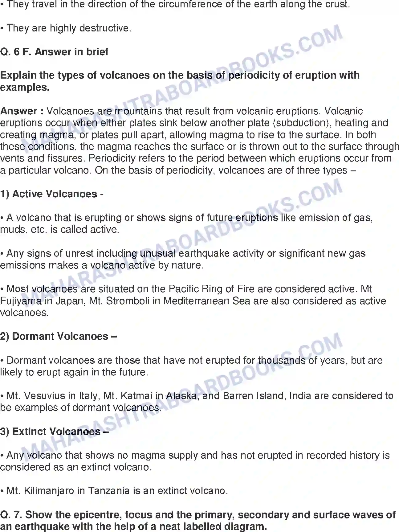 Maharashtra Board Solution Class-9 Geography+-+English+Medium Endogenetic Movements Image 14