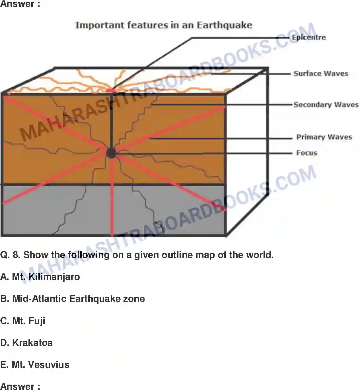 Maharashtra Board Solution Class-9 Geography+-+English+Medium Endogenetic Movements Image 15