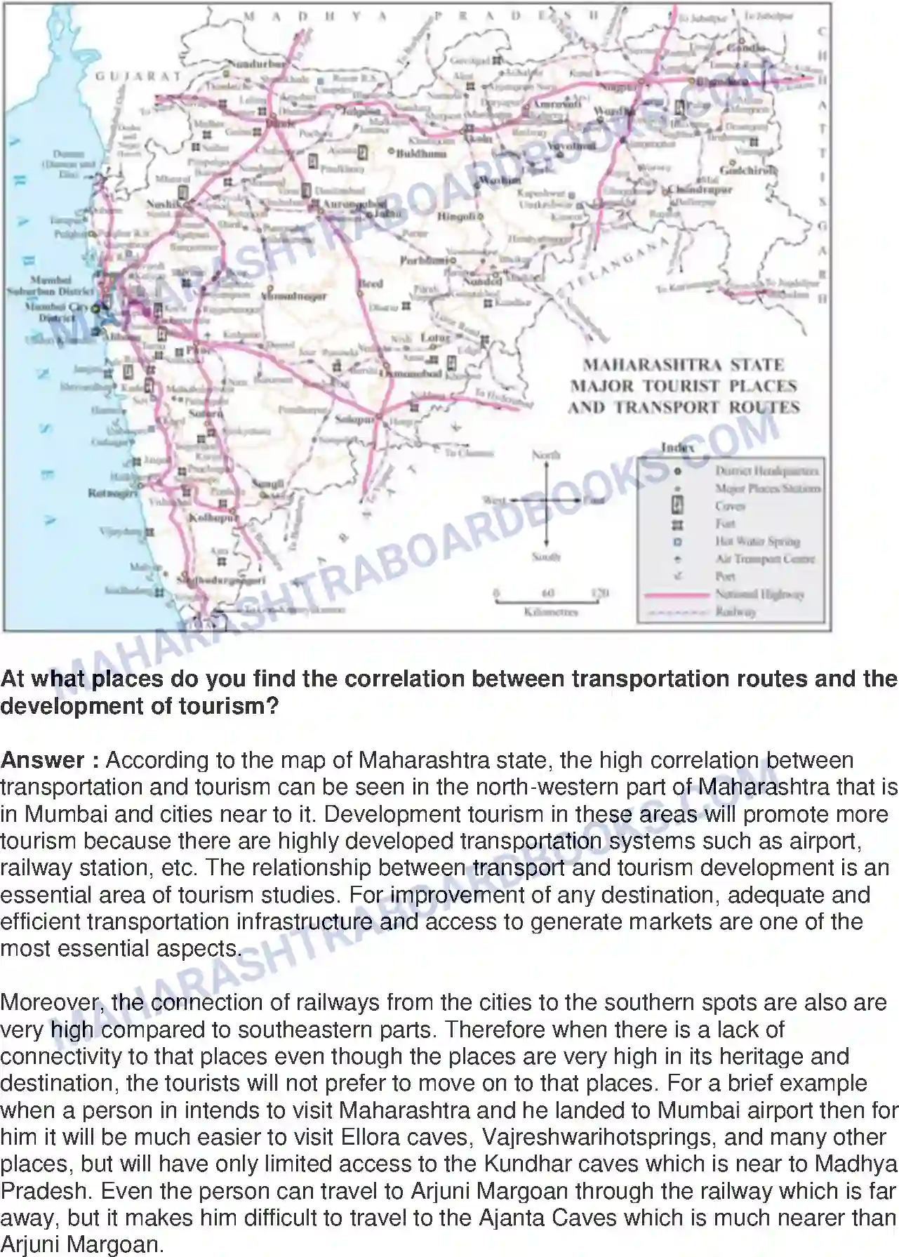Maharashtra Board Solution class-9 Geography+-+English+Medium Tourism Image 13