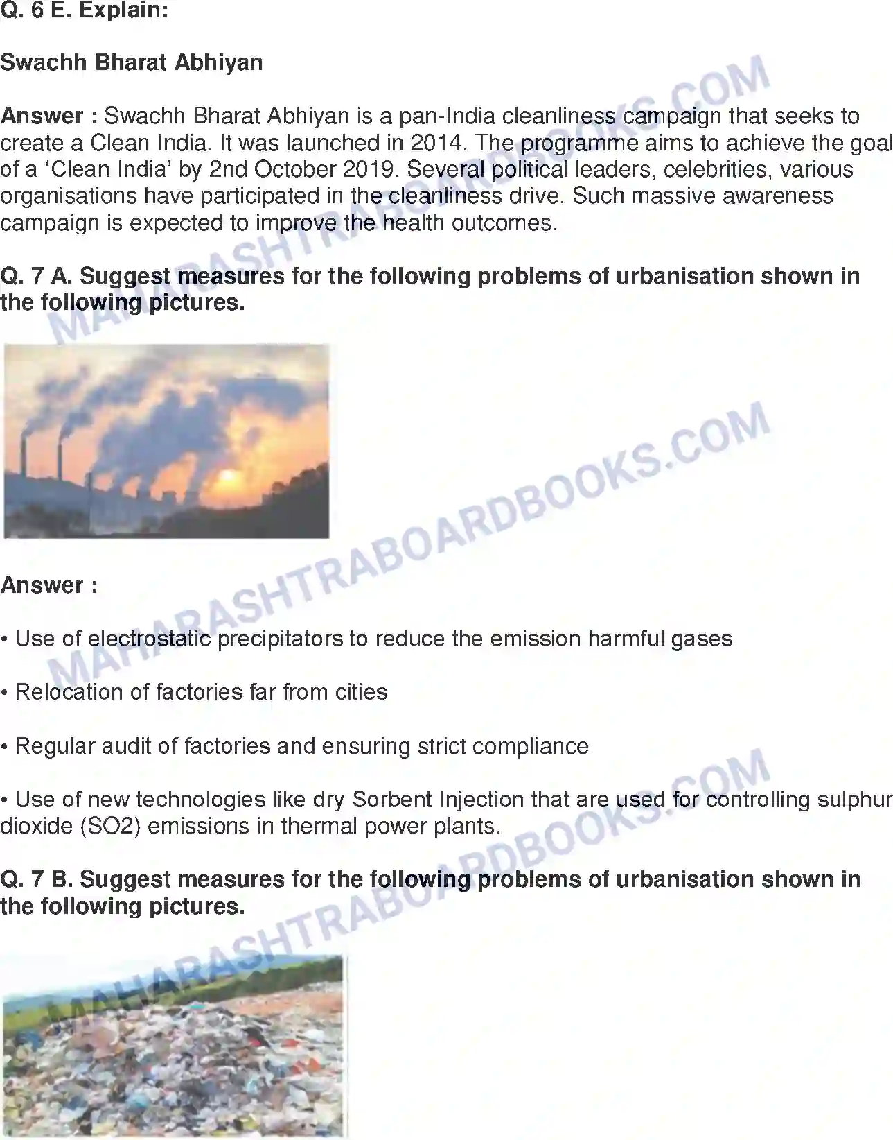 Maharashtra Board Solution class-9 Geography+-+English+Medium Urbanisation Image 10